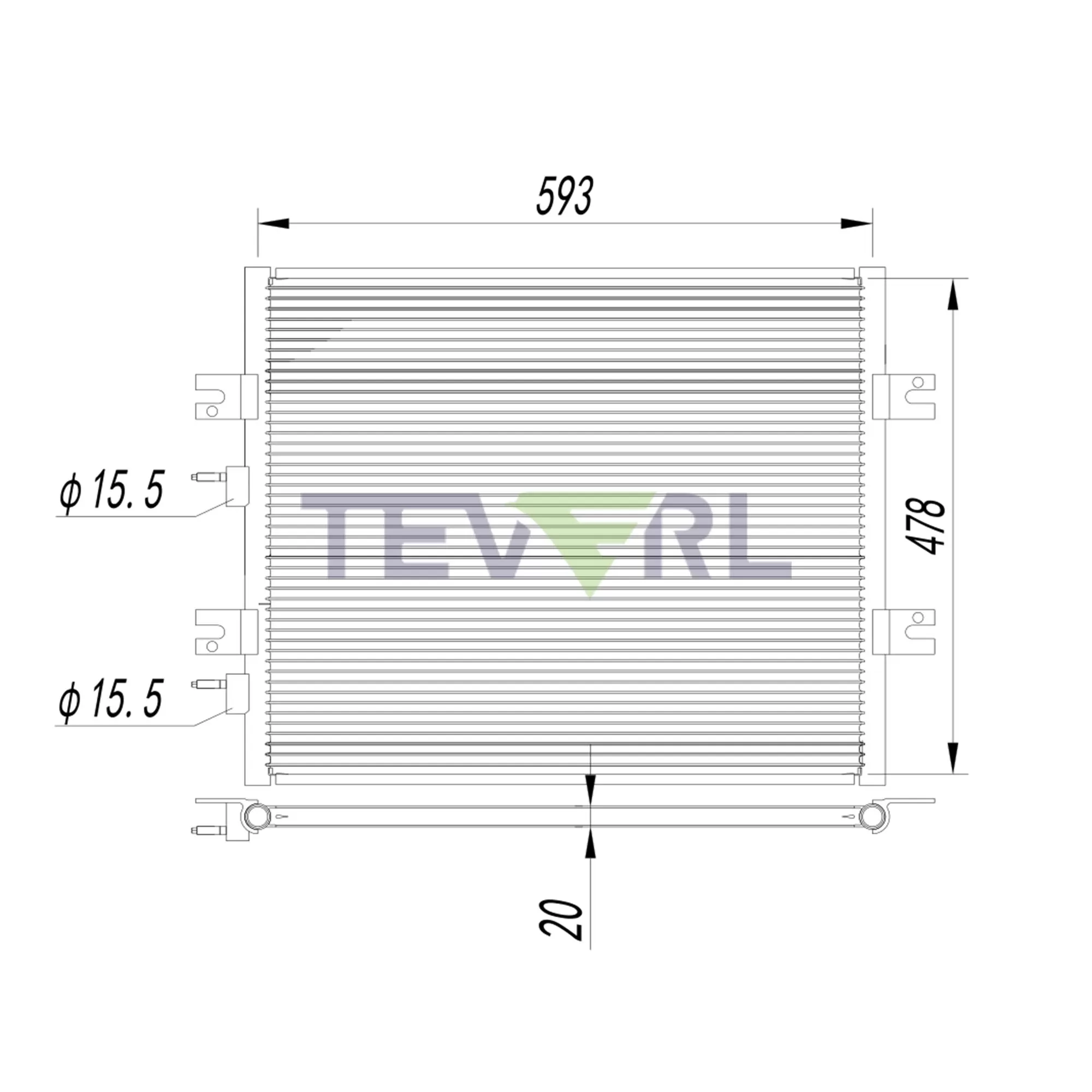 10603007 International Navistar Condenser
