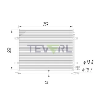 10503004 1996-2005 Mack RD600 Condenser