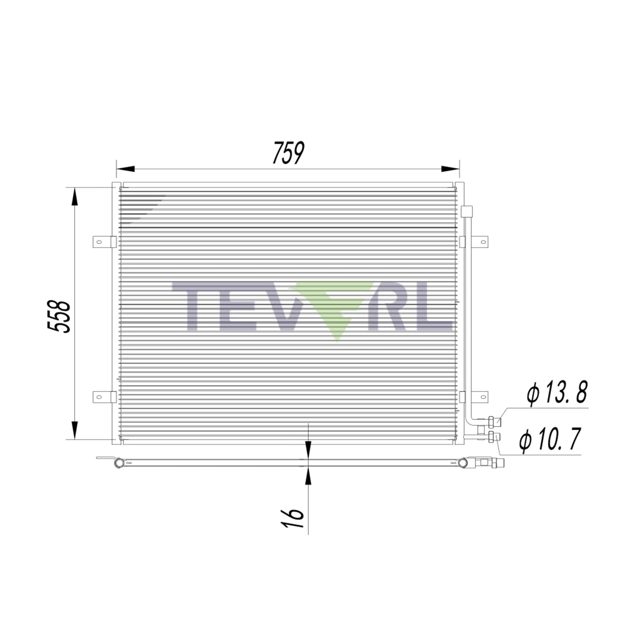 10503004 1996-2005 Mack RD600 Condenser