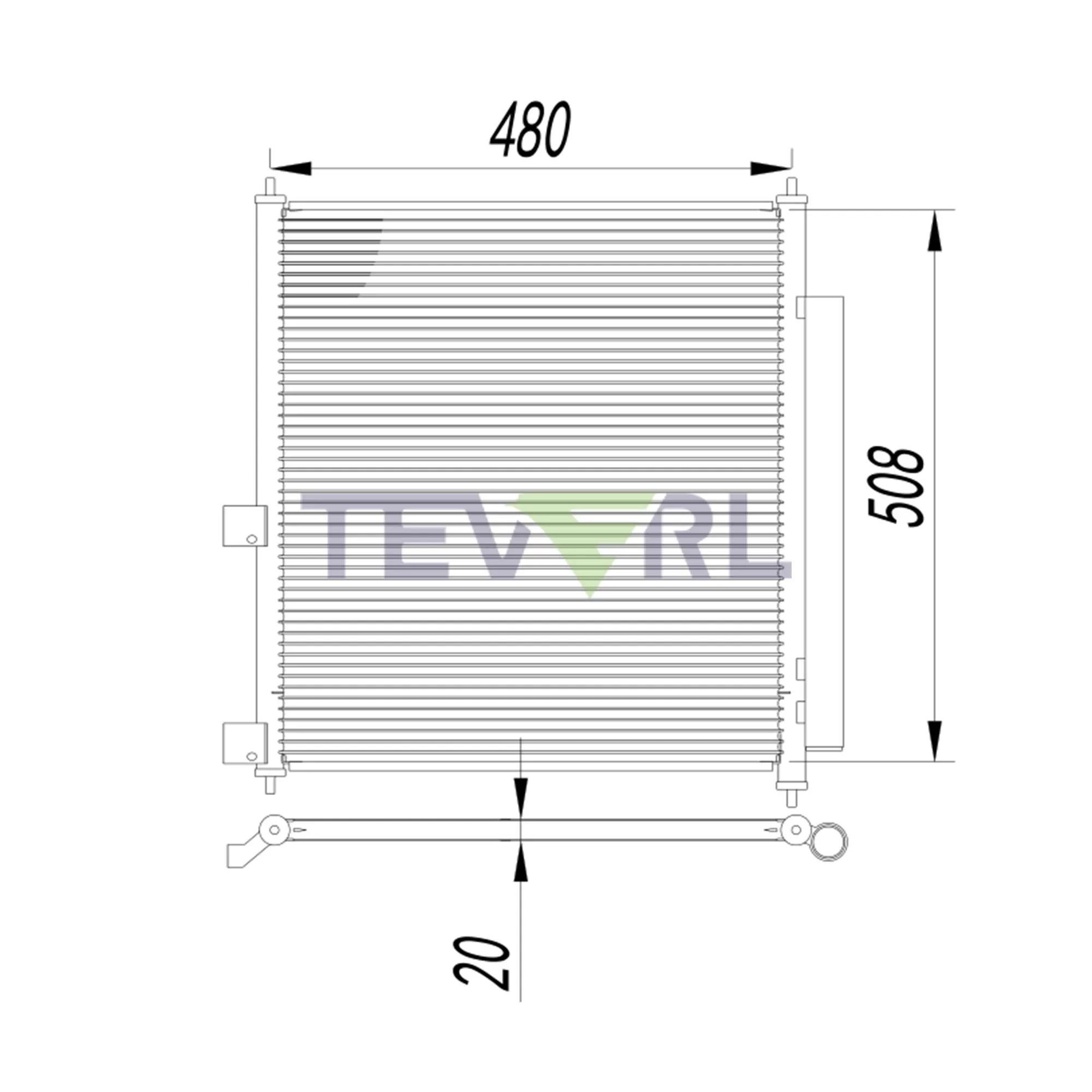 10603014 International MV Series Condenser 2519432C1