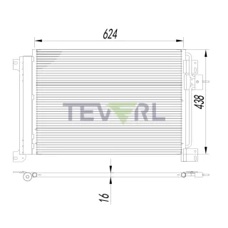 11203001 Iveco Condenser
