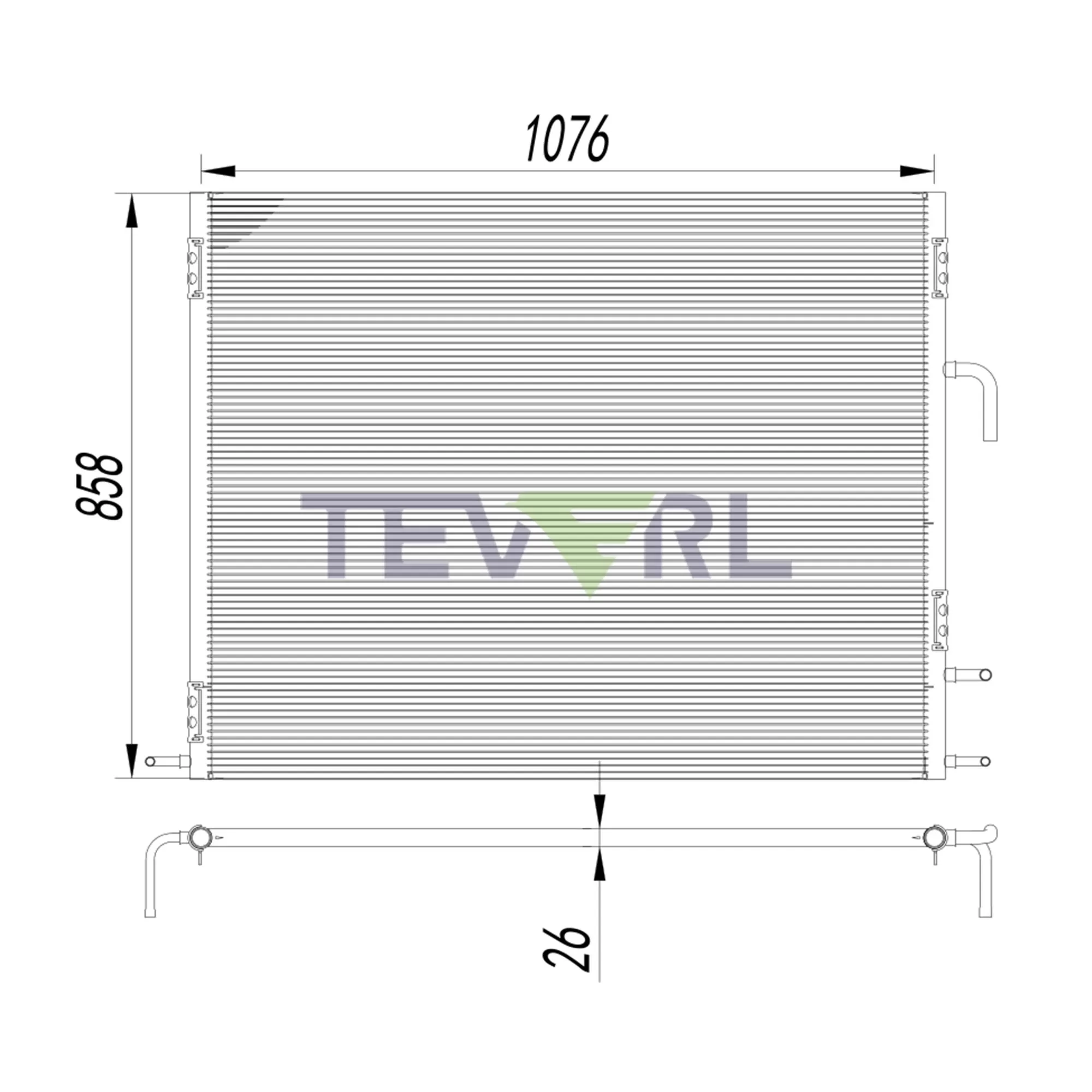 30125001 Condenser Coil Carrier X4 7500 6600 MT