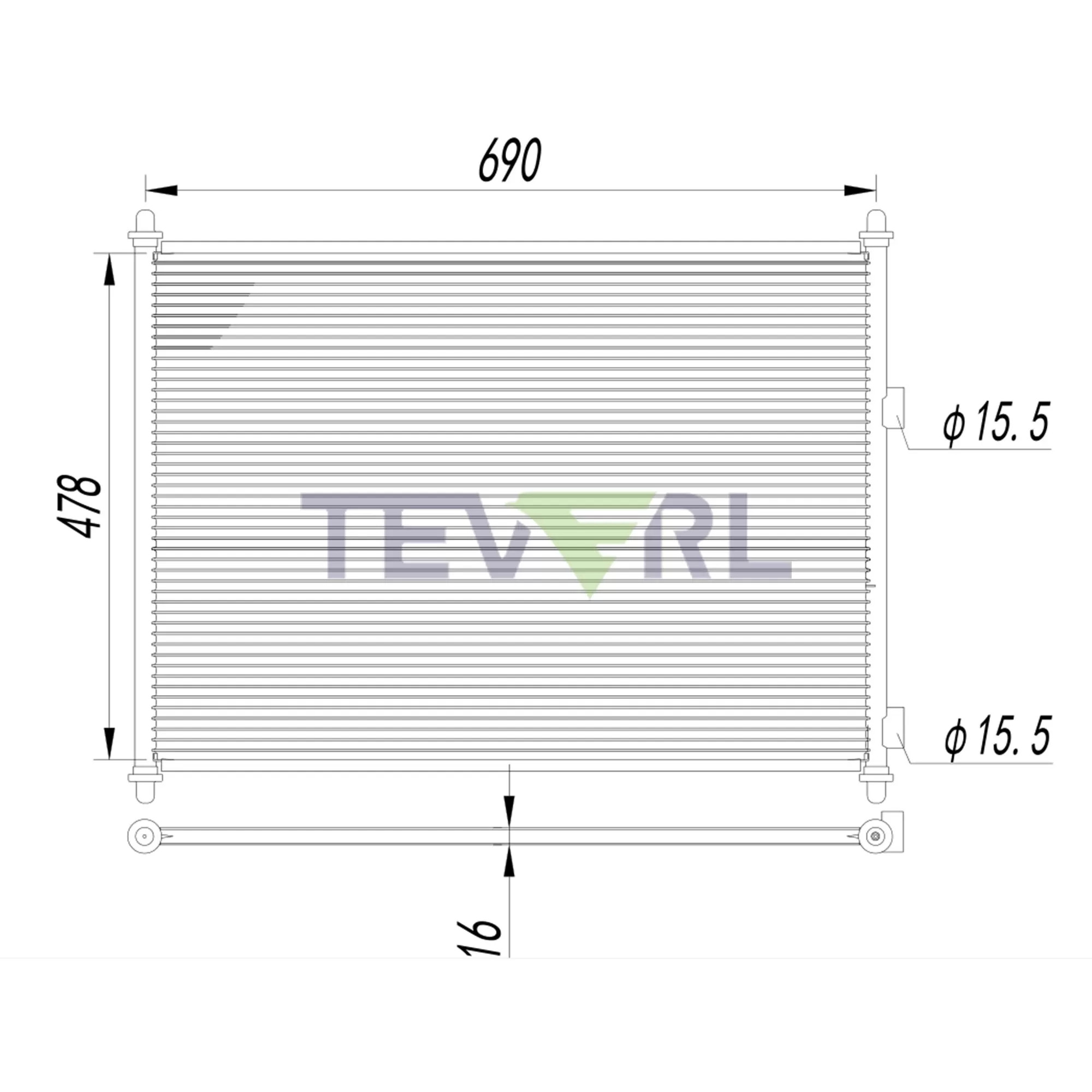 10603012 International Lonestar Condenser