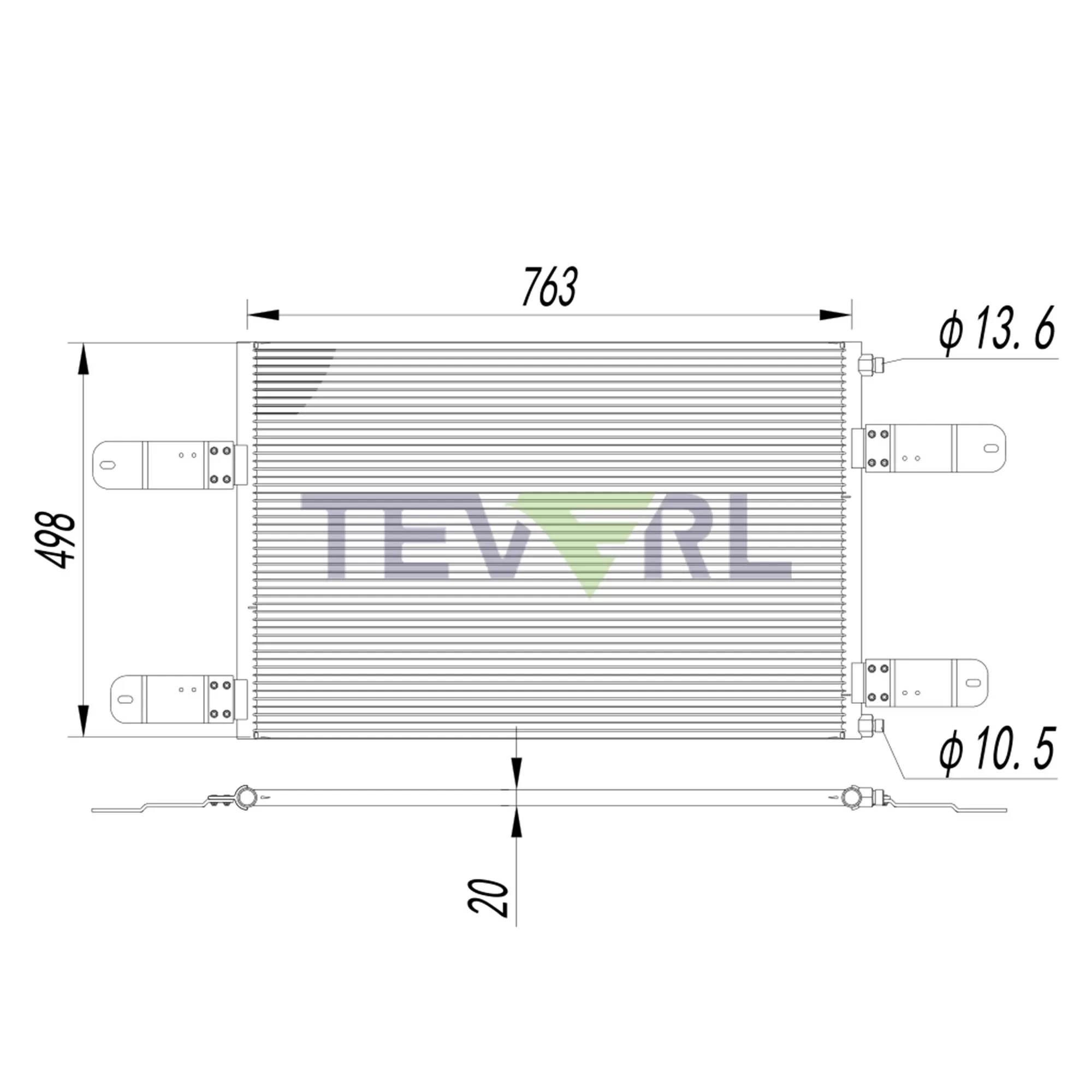 10503006 1994-2001 Mack CH Condenser