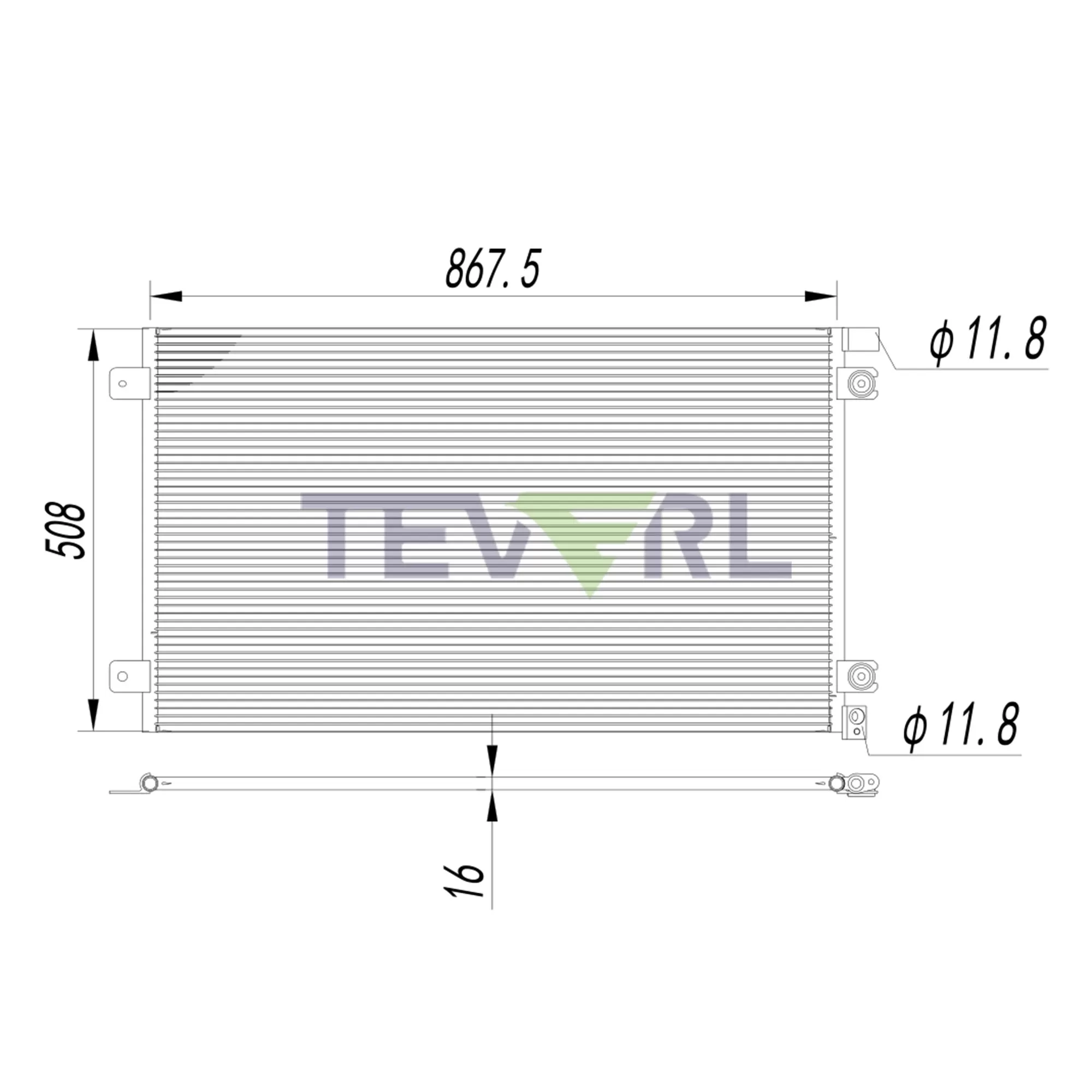 10303010 Peterbilt 579 Condenser PX936001
