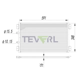 12203001 KOMATSU Crawler Tractor Condenser