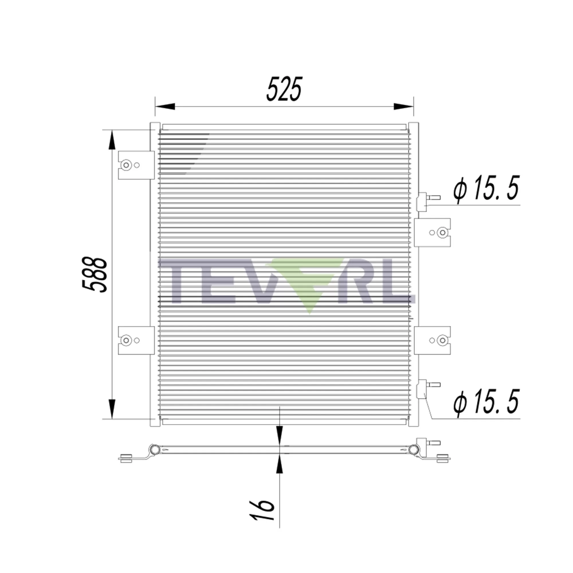 10603008 2007-2010 International 4000 Series Condenser