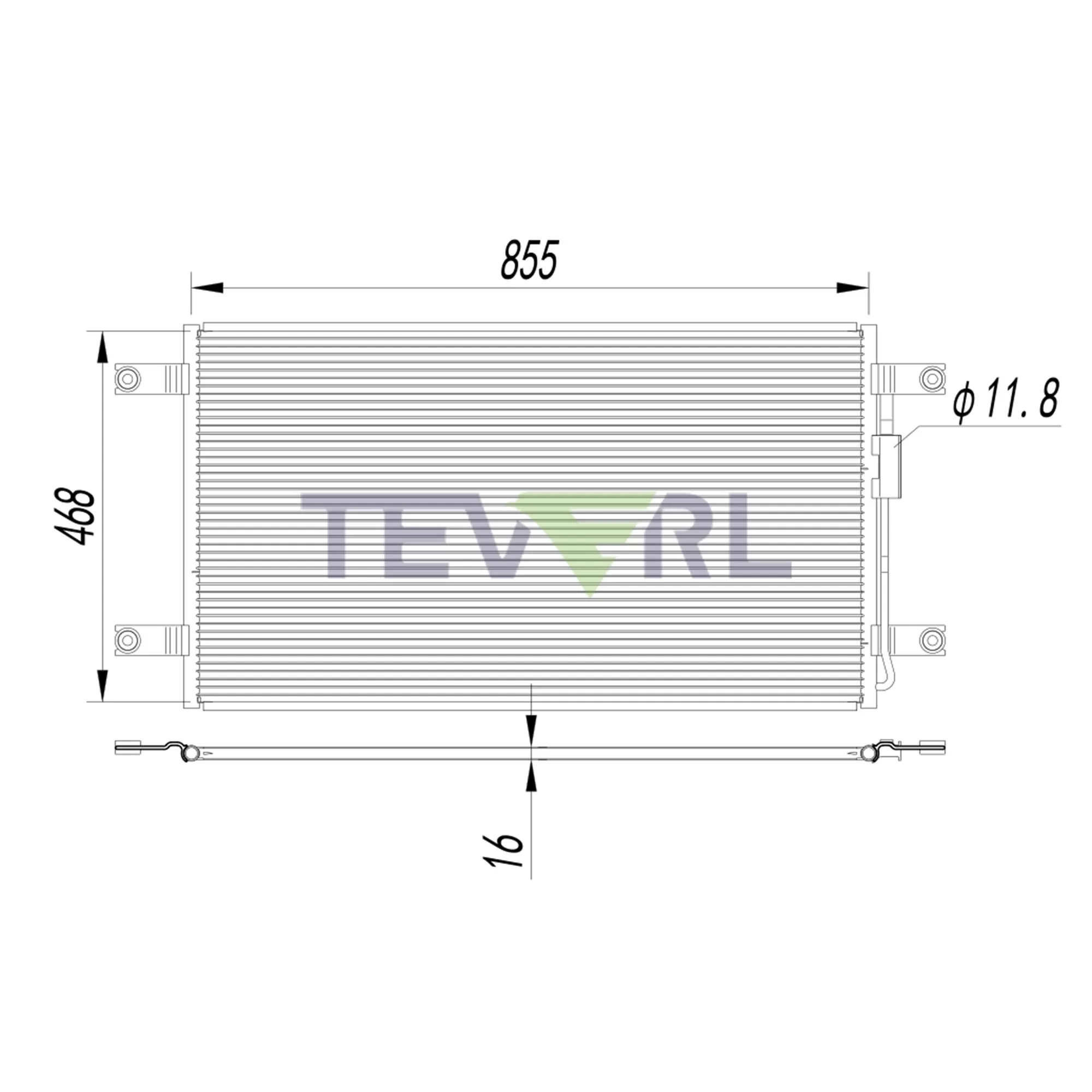 10103022 2010 Freightliner M2 106 Condenser