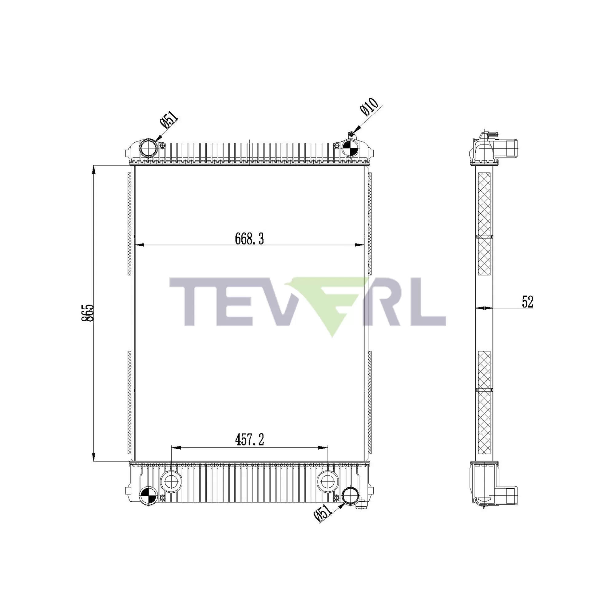 10101033 Freightliner Radiator