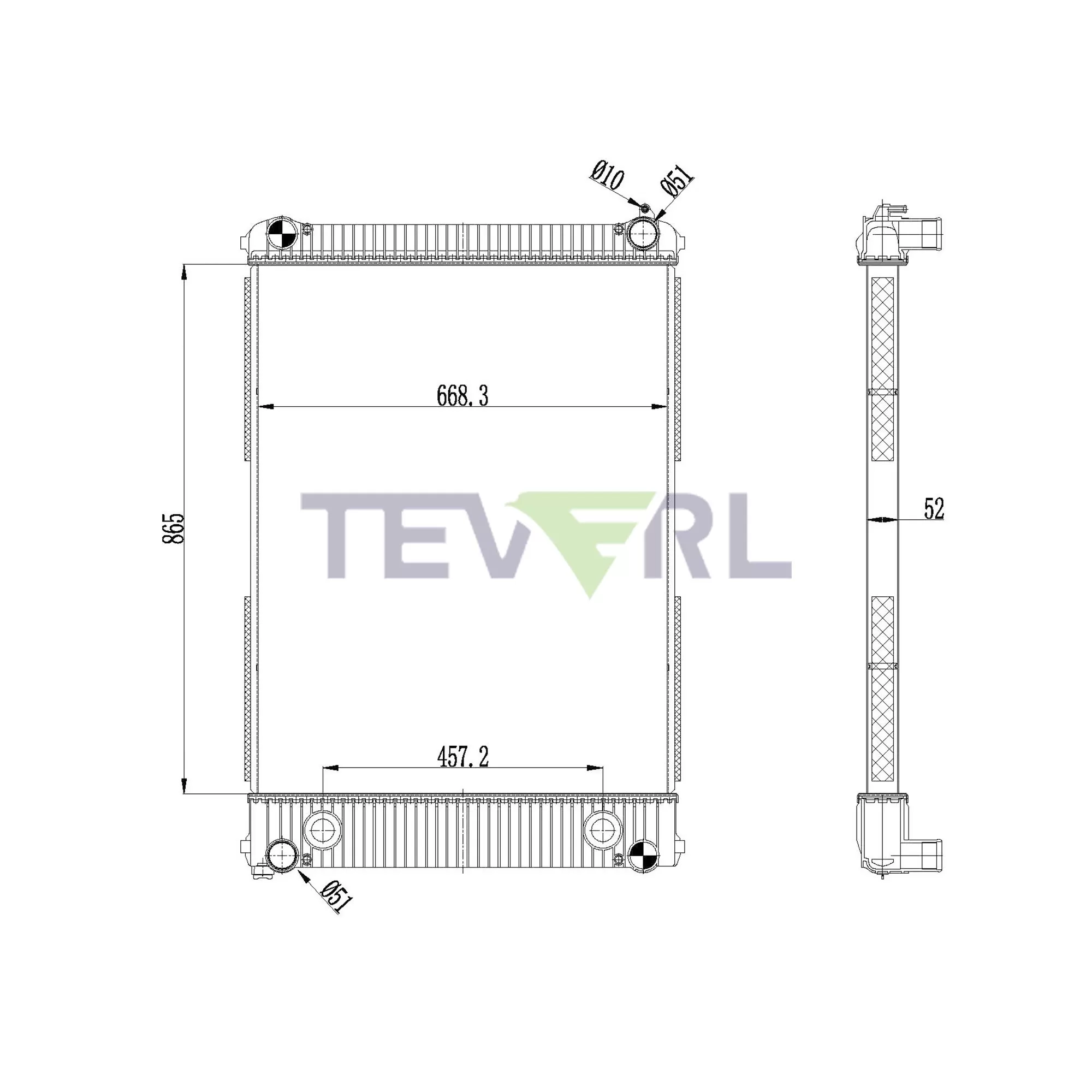 10101034 Freightliner Radiator