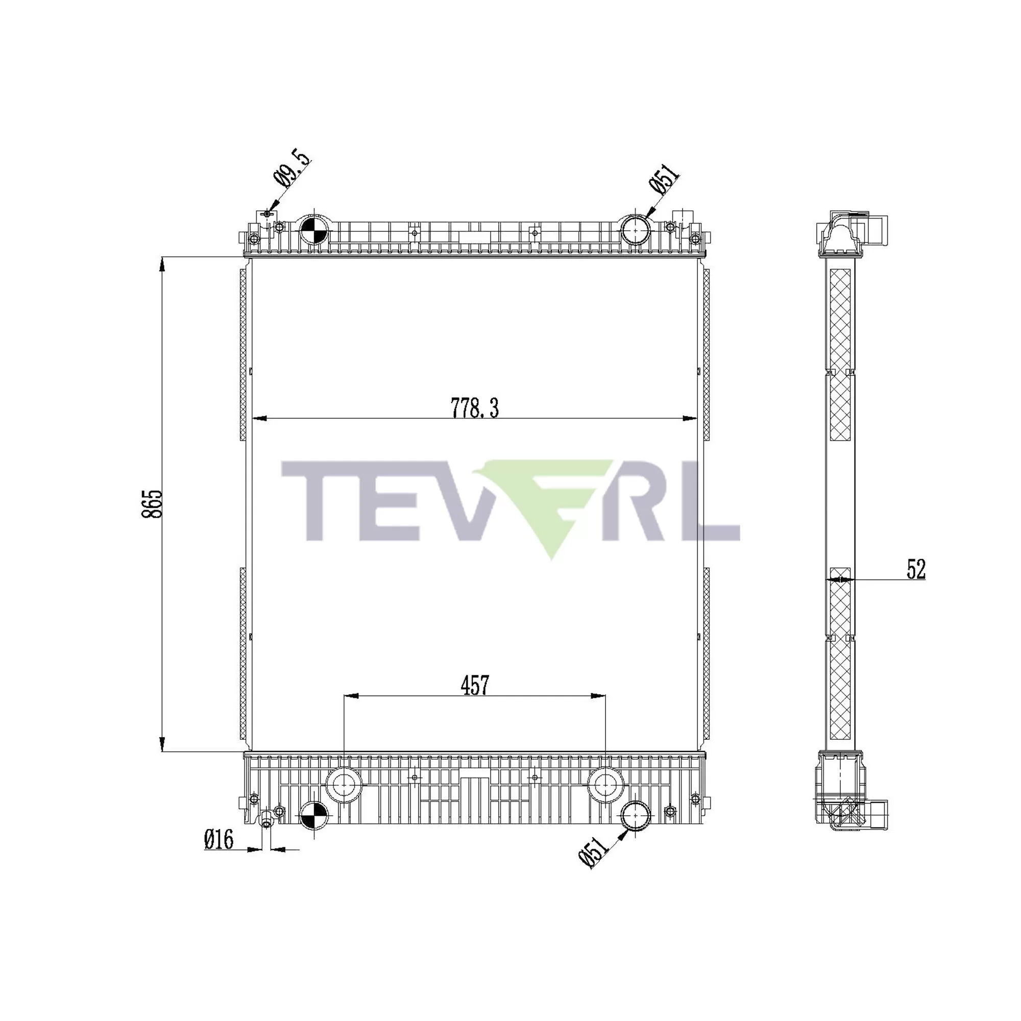 10101038 Freightliner Radiator