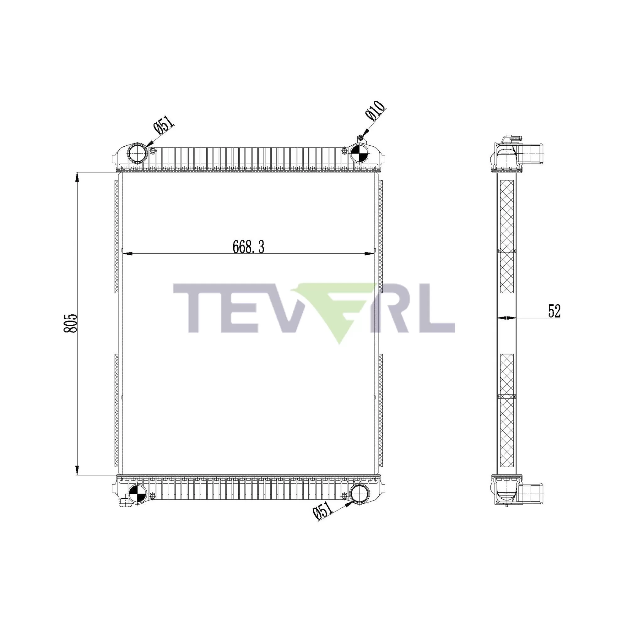 10101044 Freightliner Radiator
