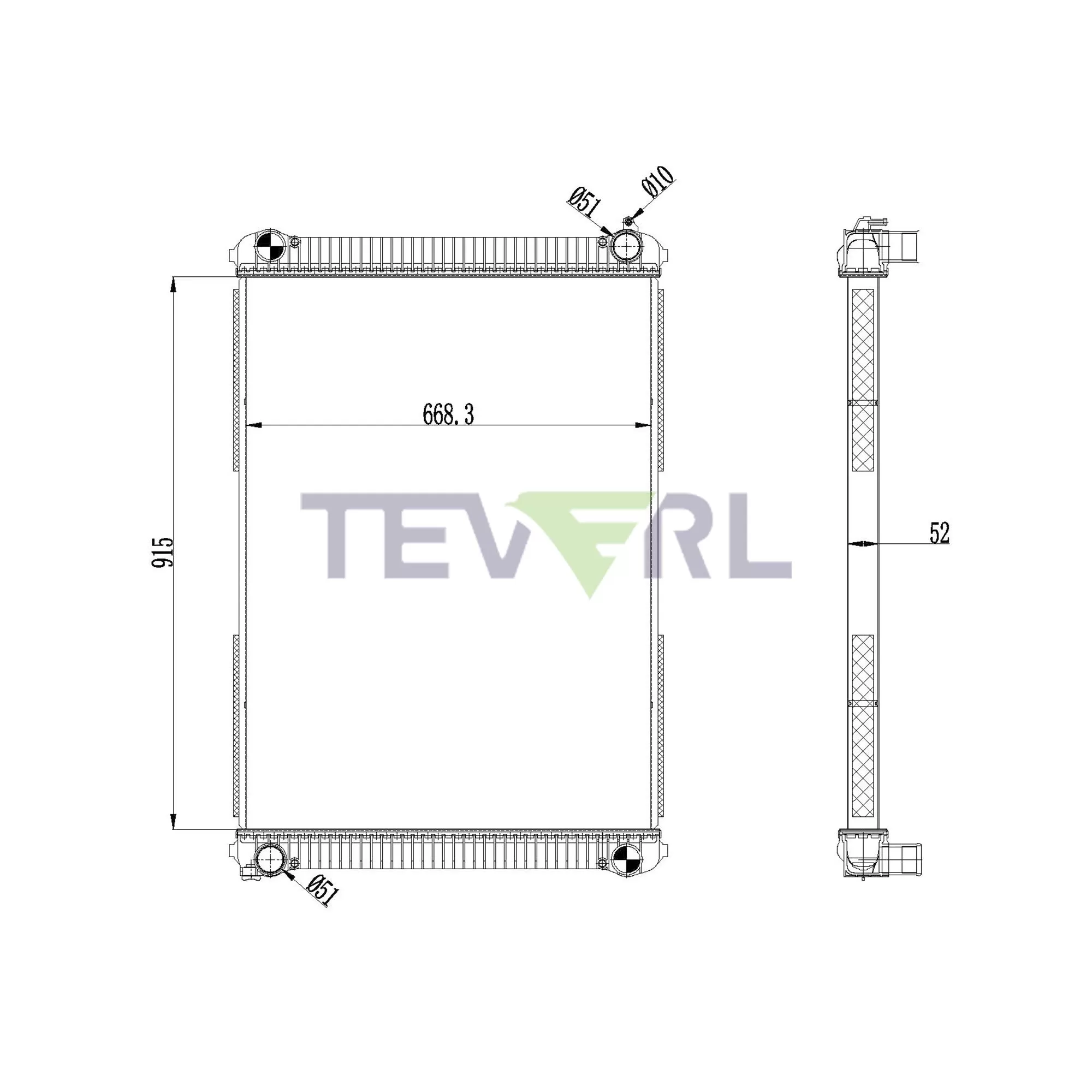 10101045 Freightliner Radiator