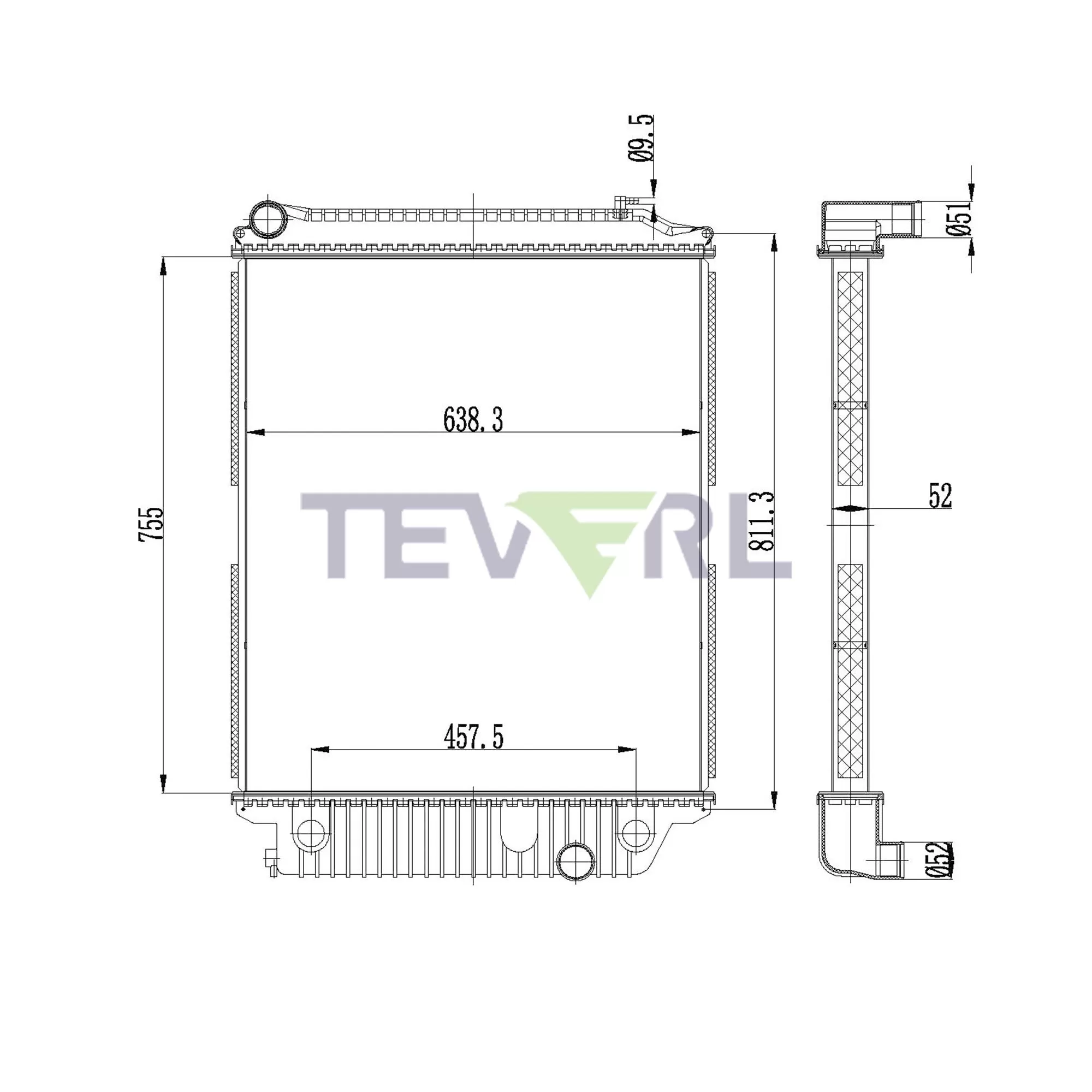 10101047 Freightliner Radiator