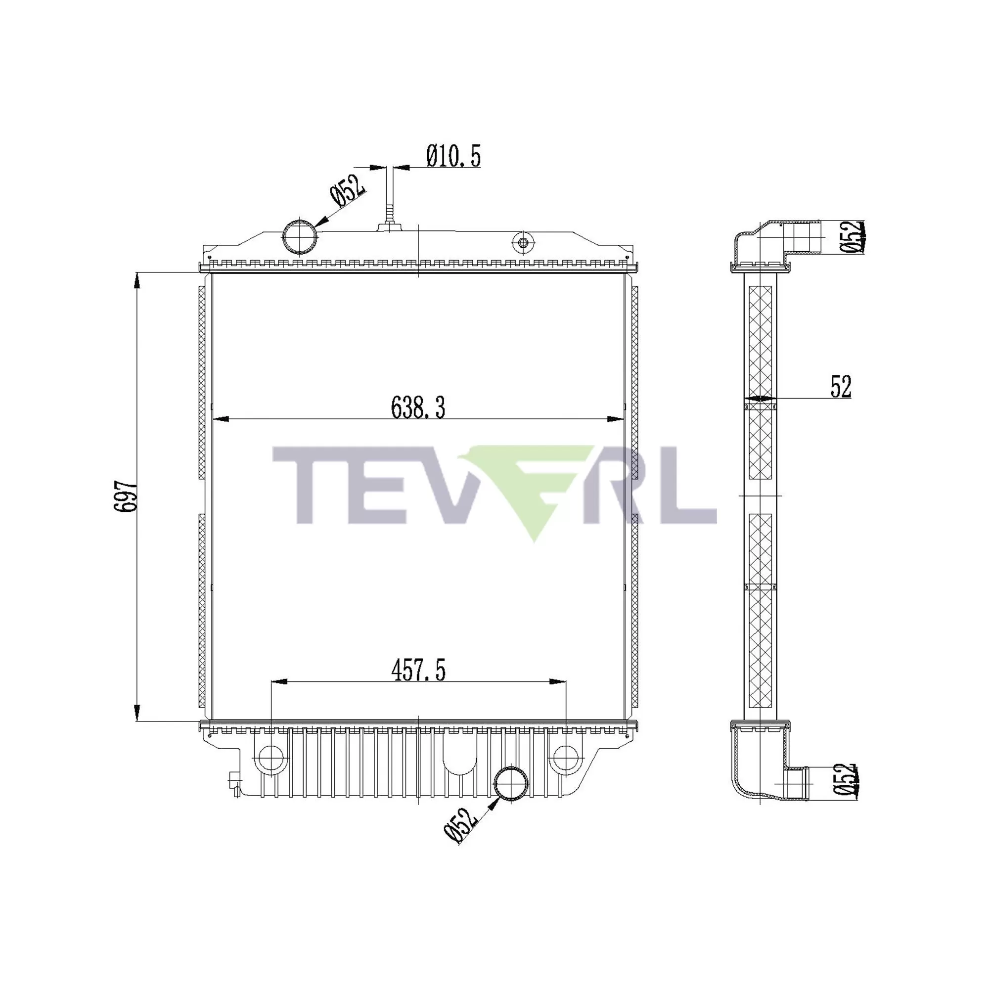 10101049 Freightliner FedEx Radiator
