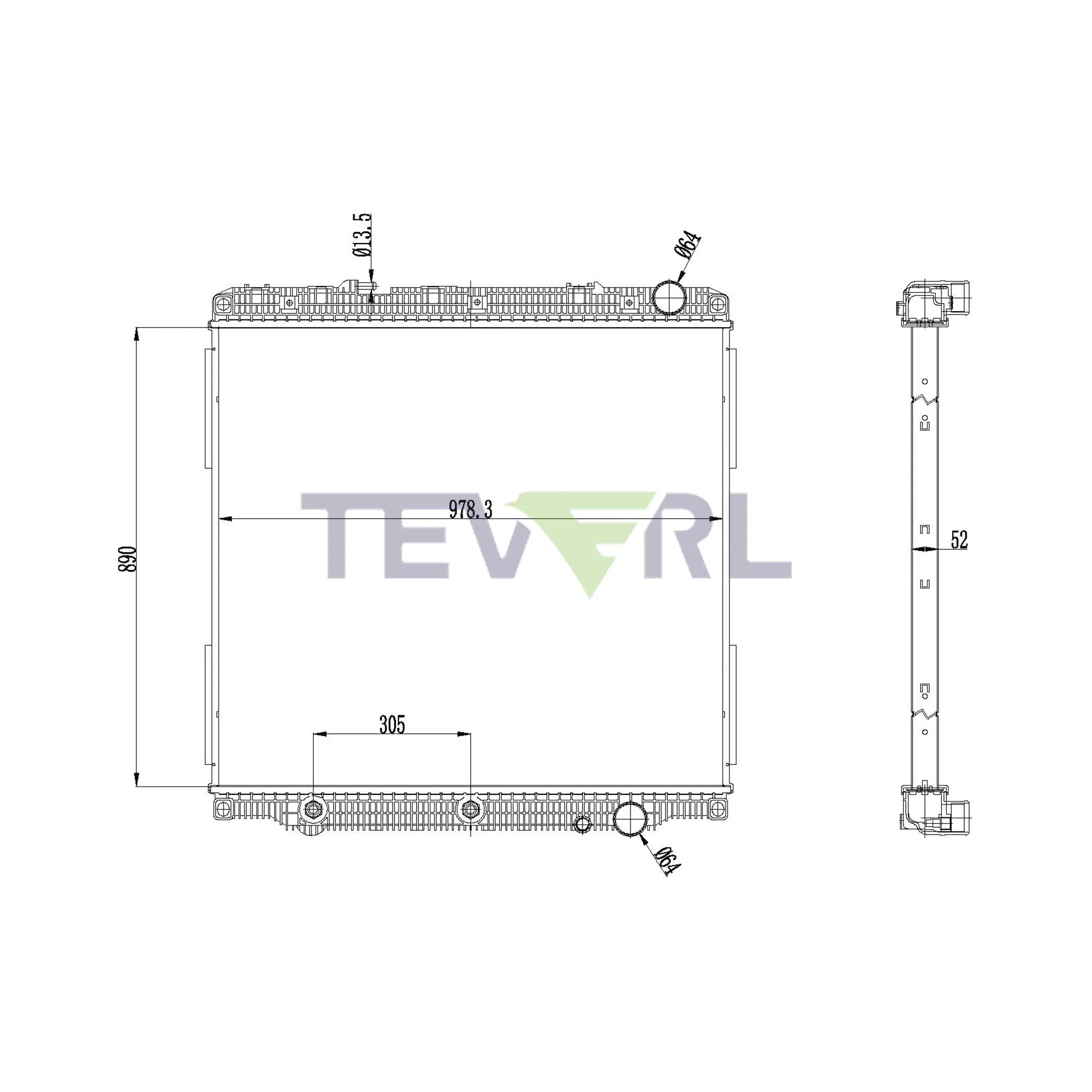 10101055 Freightliner Radiator