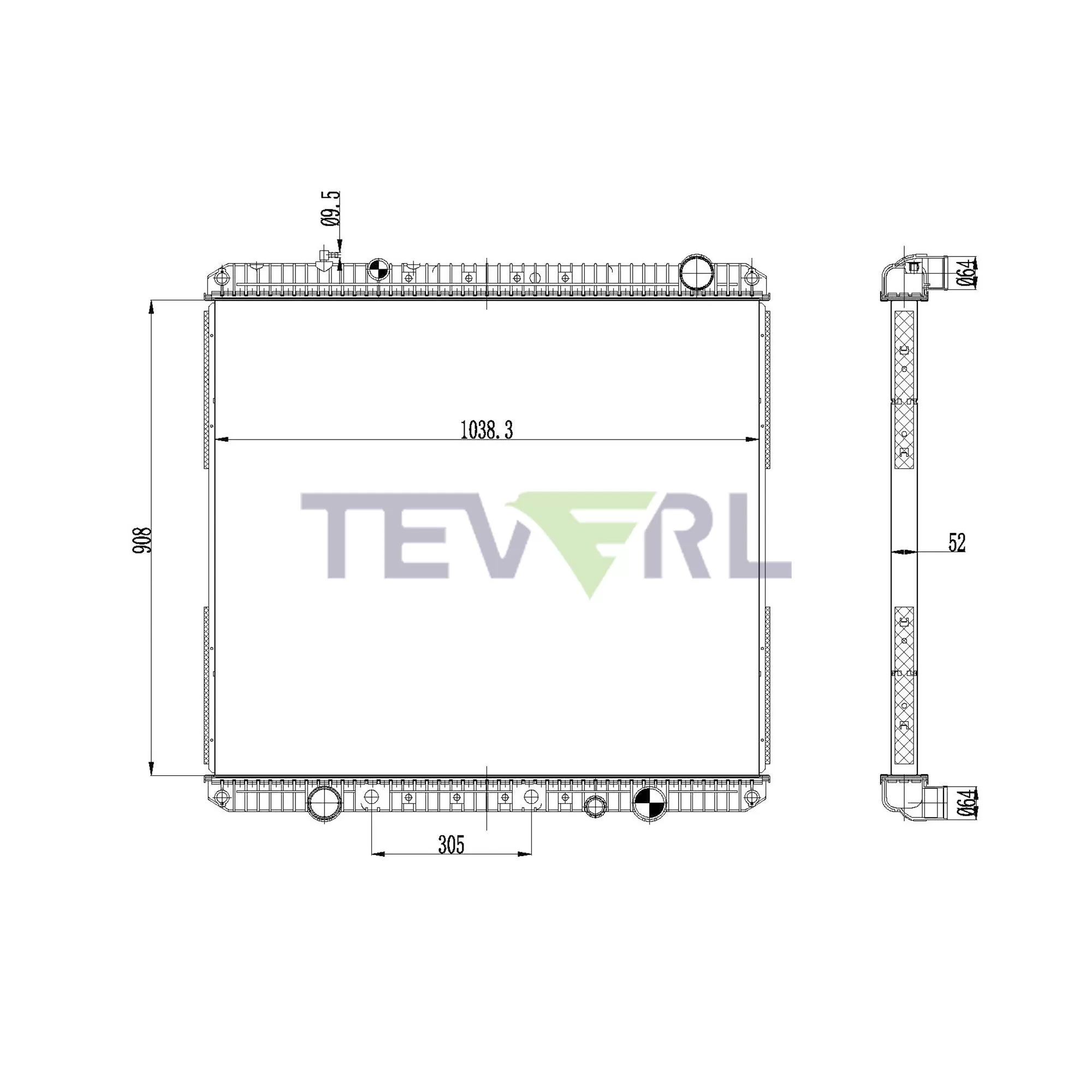 10101060 Freightliner Radiator