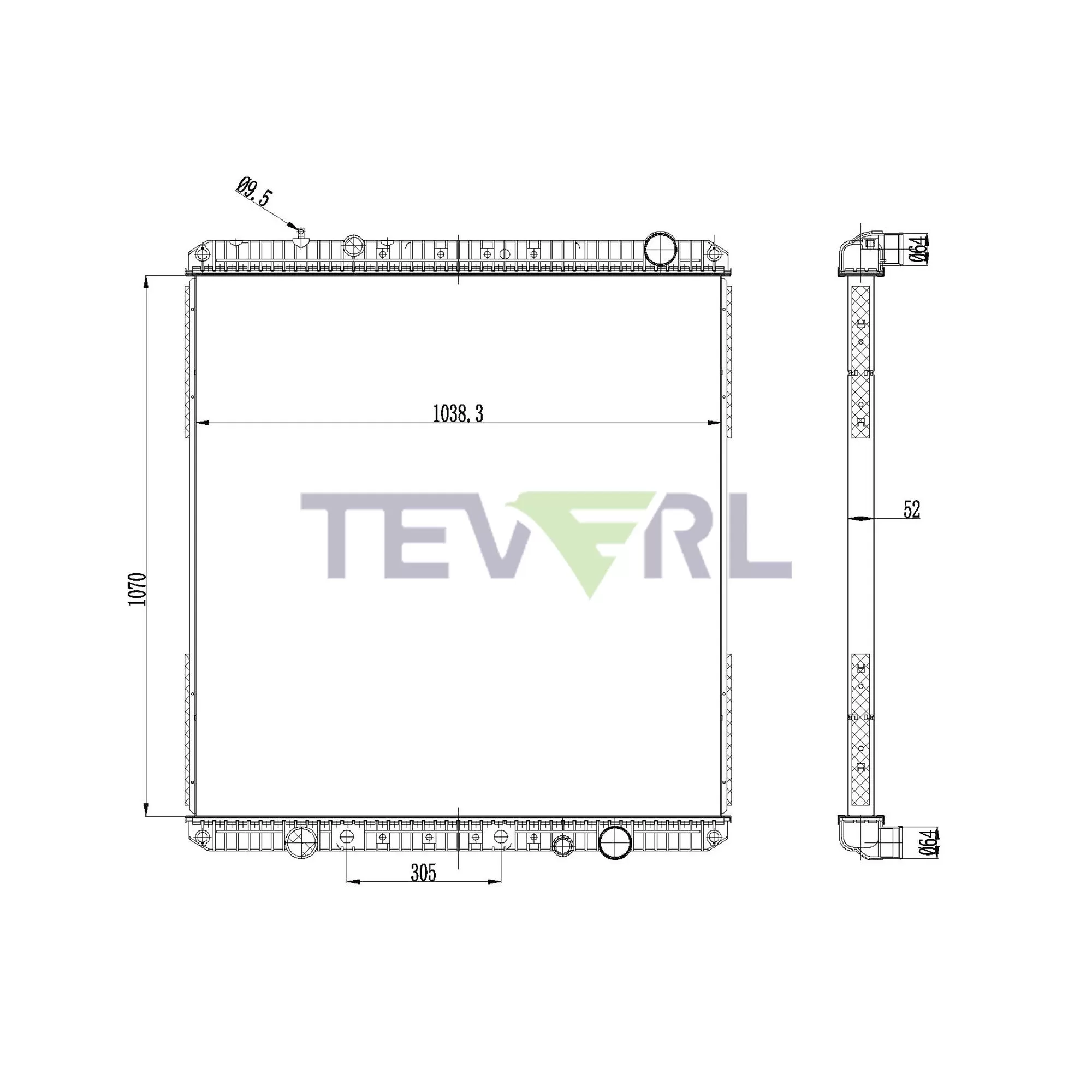 10101063 Freightliner Radiator