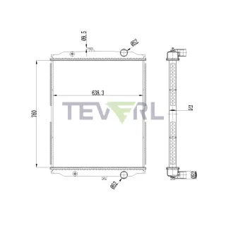 10101080 BlueBird Radiator
