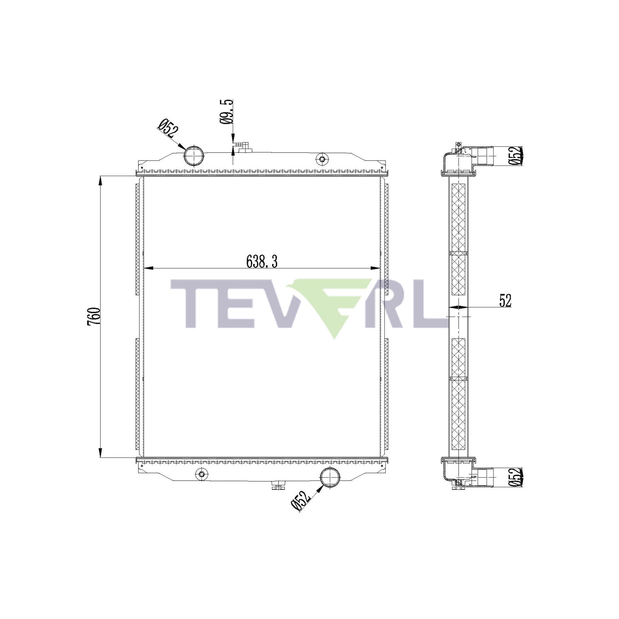 10101081 Blue Bird Radiator
