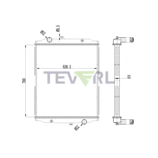 10101081 Blue Bird Radiator