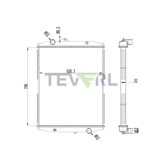 10101082 BlueBird Radiator