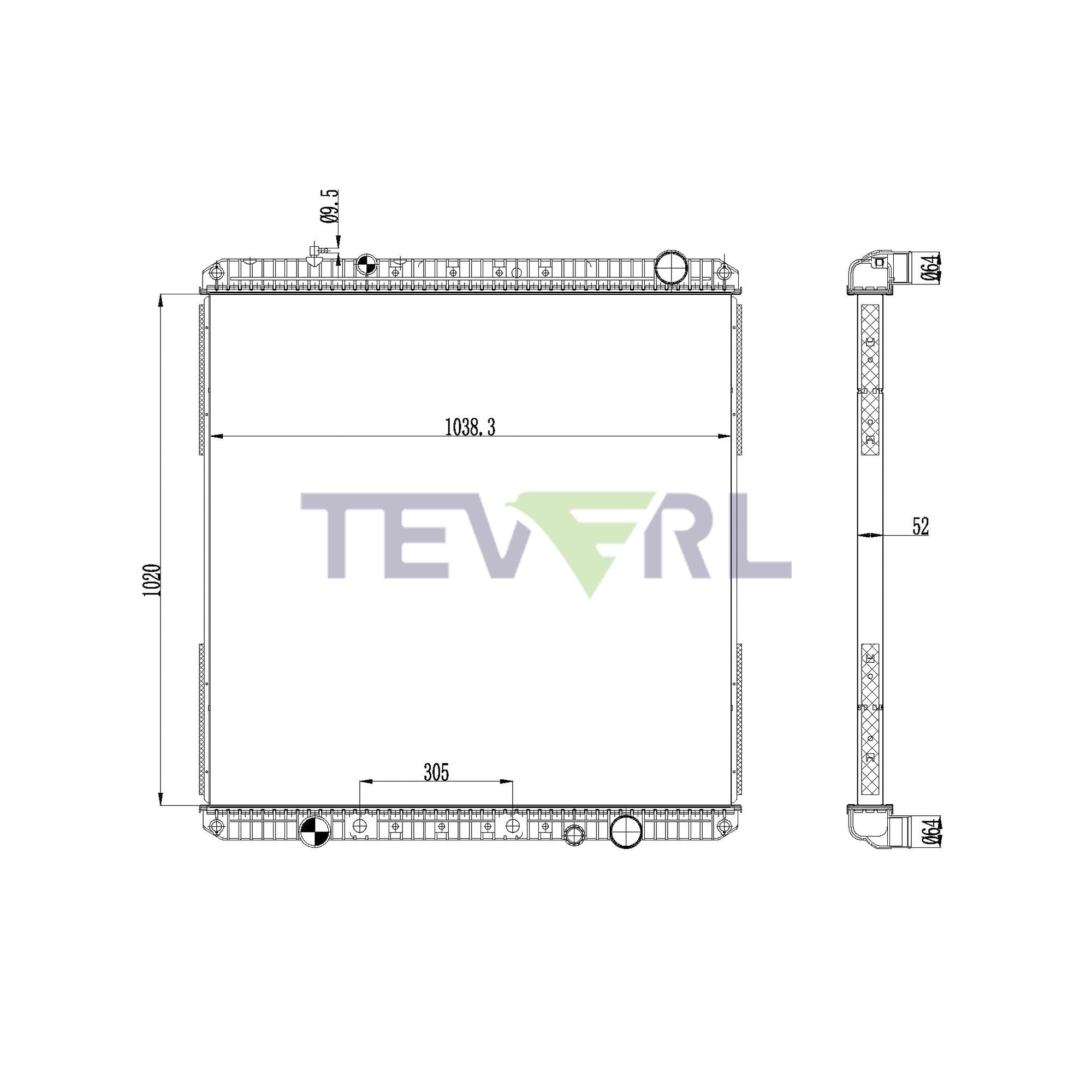 10101085 Western Star Radiator