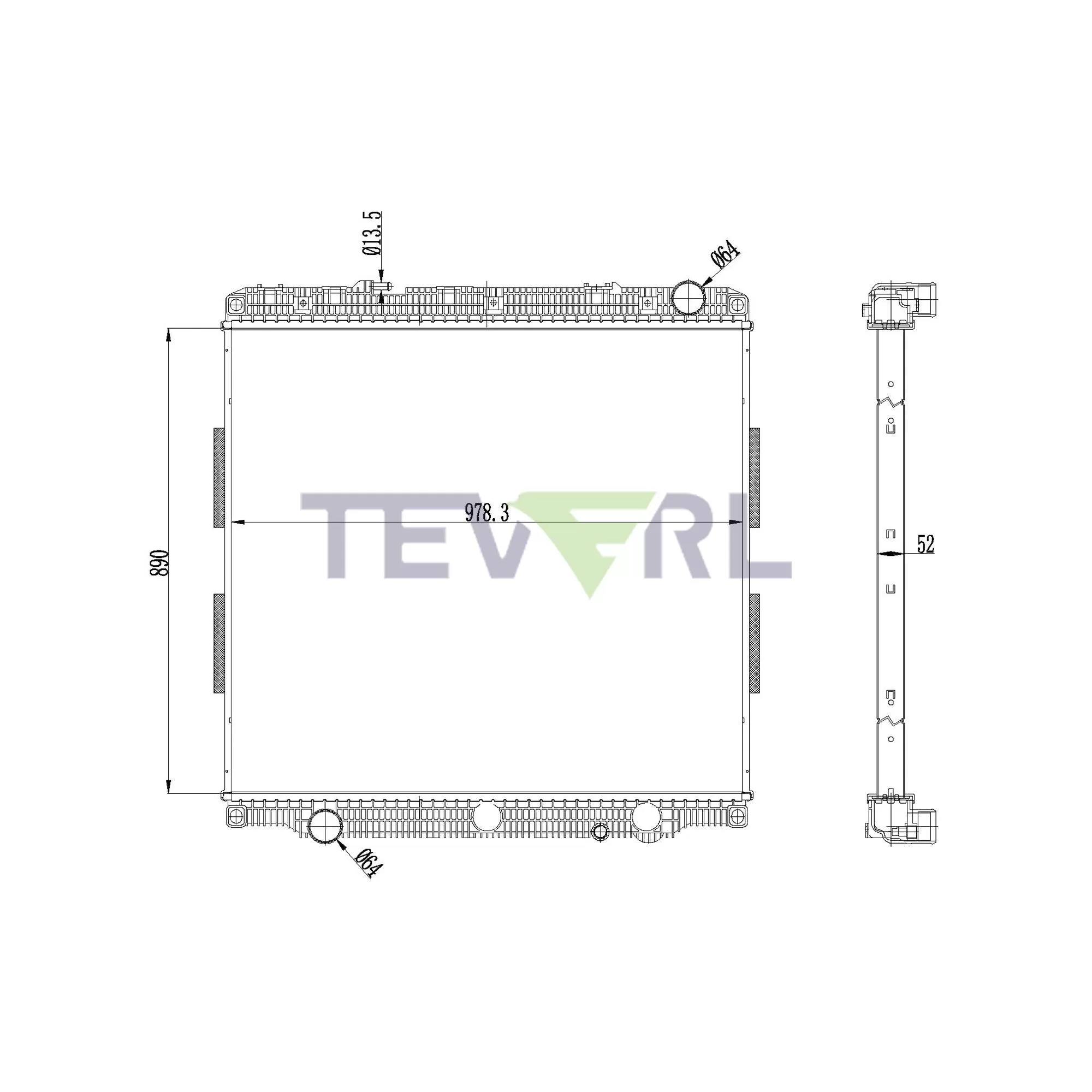 10101087  Freightliner Radiator