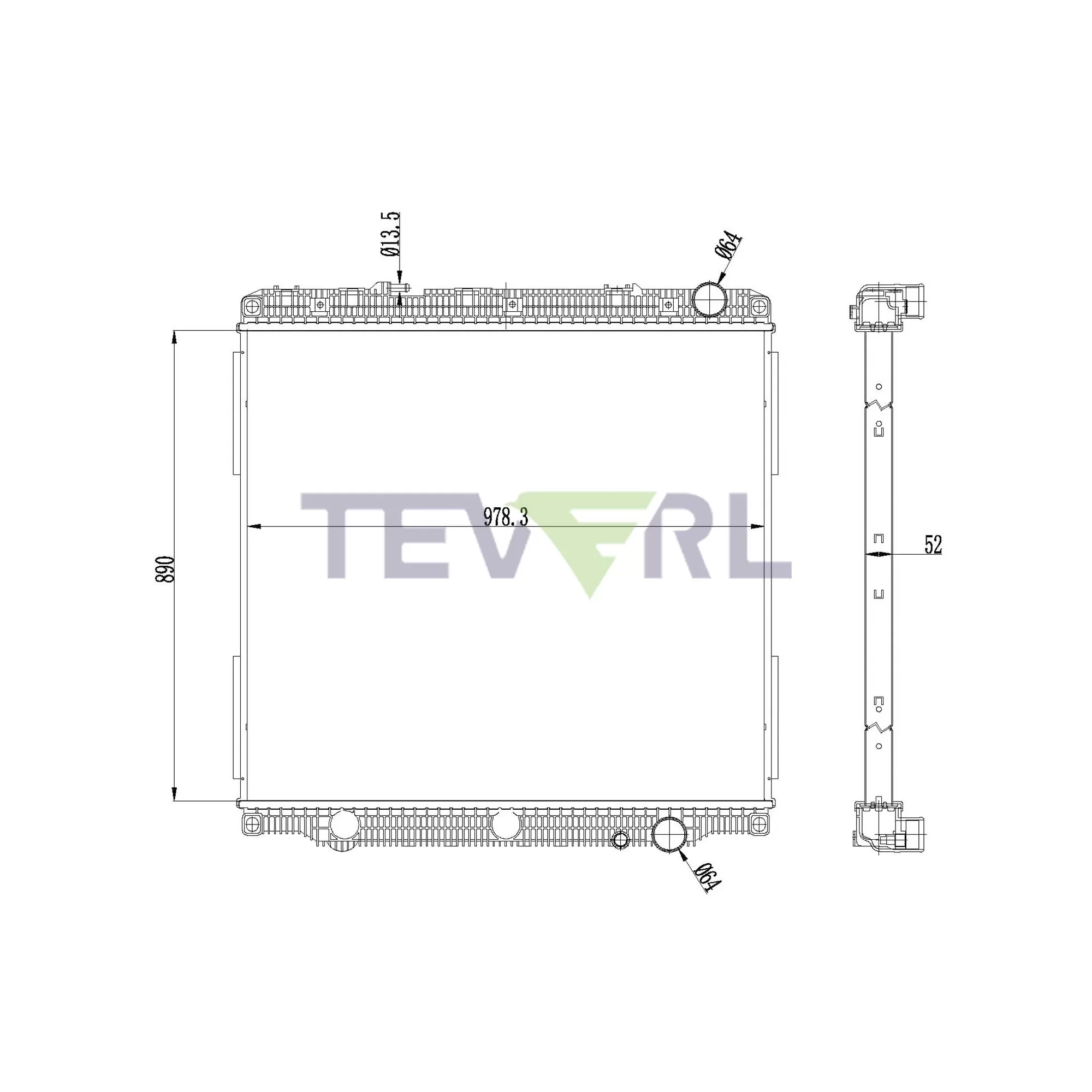 10101089  Freightliner Radiator