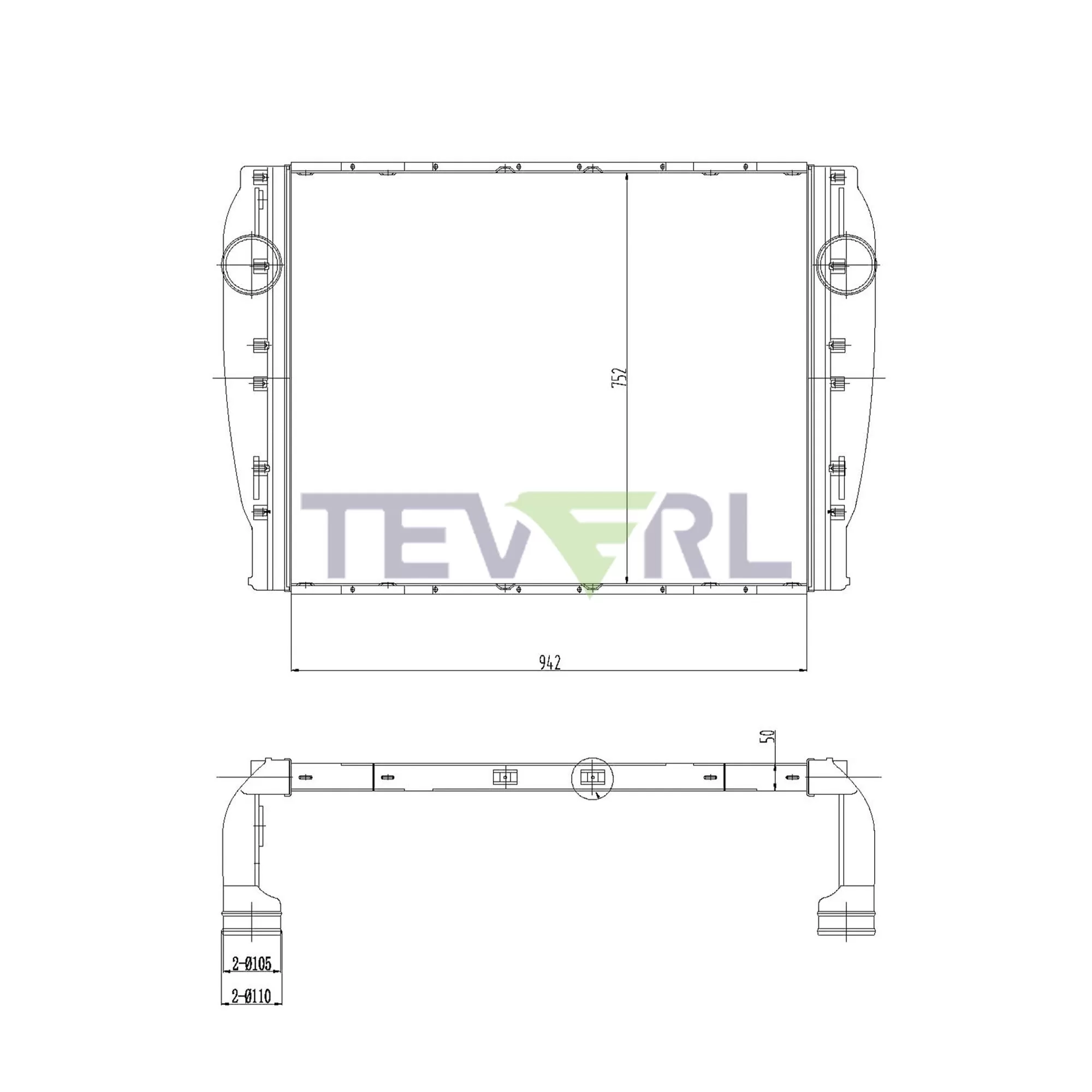 10302005 Kenworth/Peterbilt Charge Air Cooler