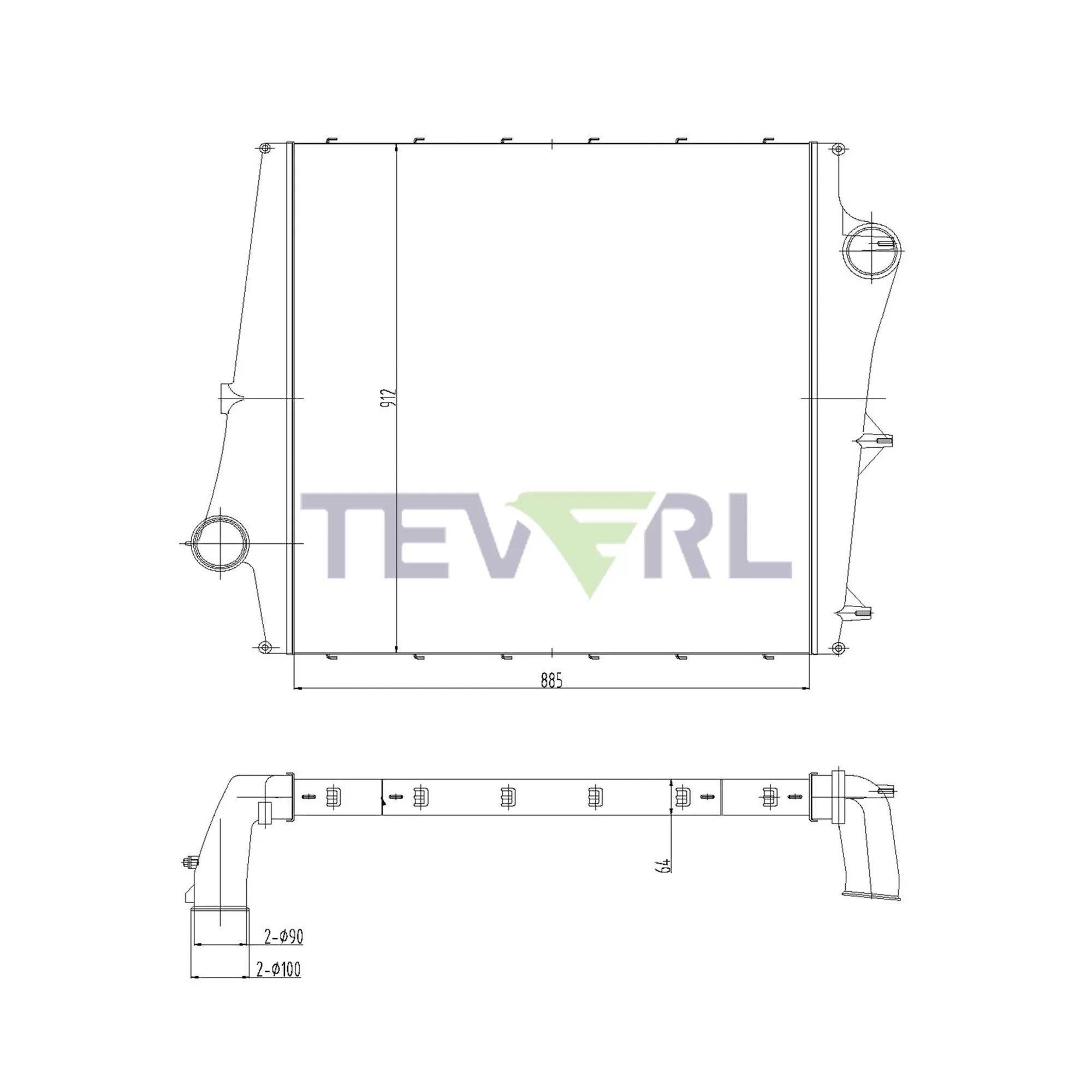 10402007 Volvo Charge Air Cooler