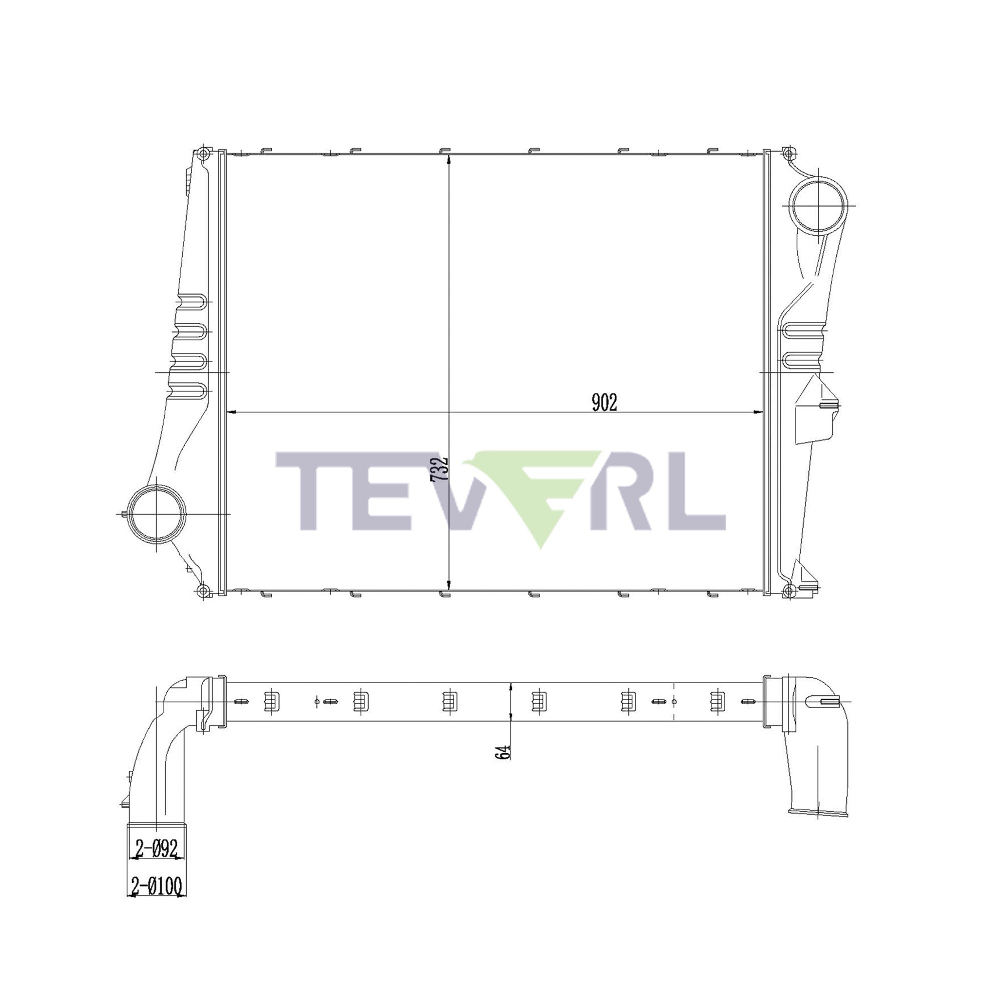 10402008 Volvo Charge Air Cooler