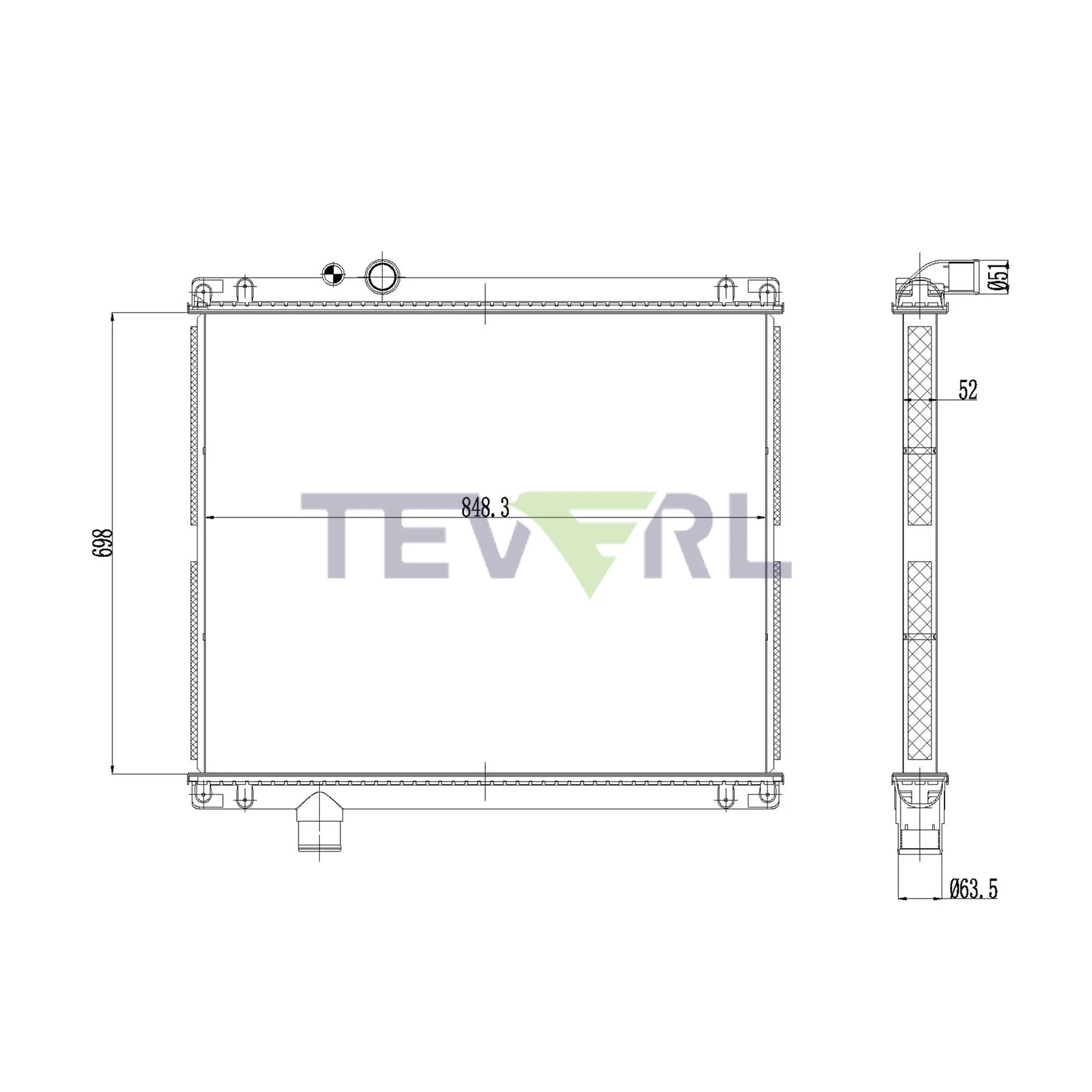 10501002 Mack Radiator