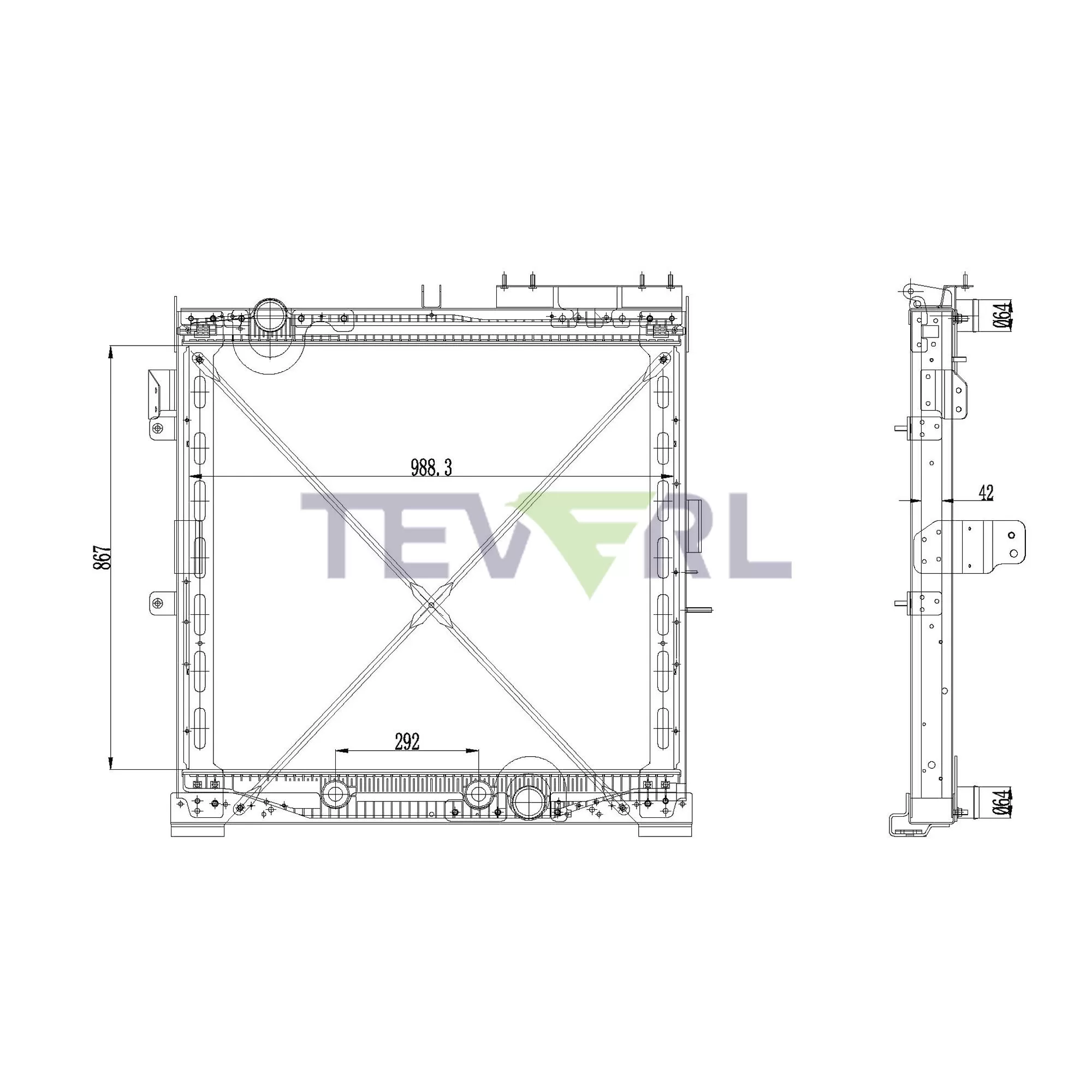 10601027 International Prostar Series Navistar Radiator