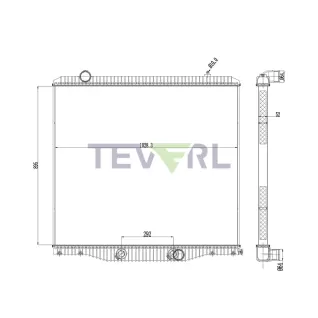 10601029 International 9900I Cummins Isx Engine Navistar Radiator 2512256C92
