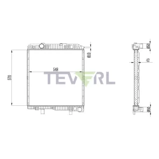 10701015 Mercedes Benz Atego Radiator 9705000403