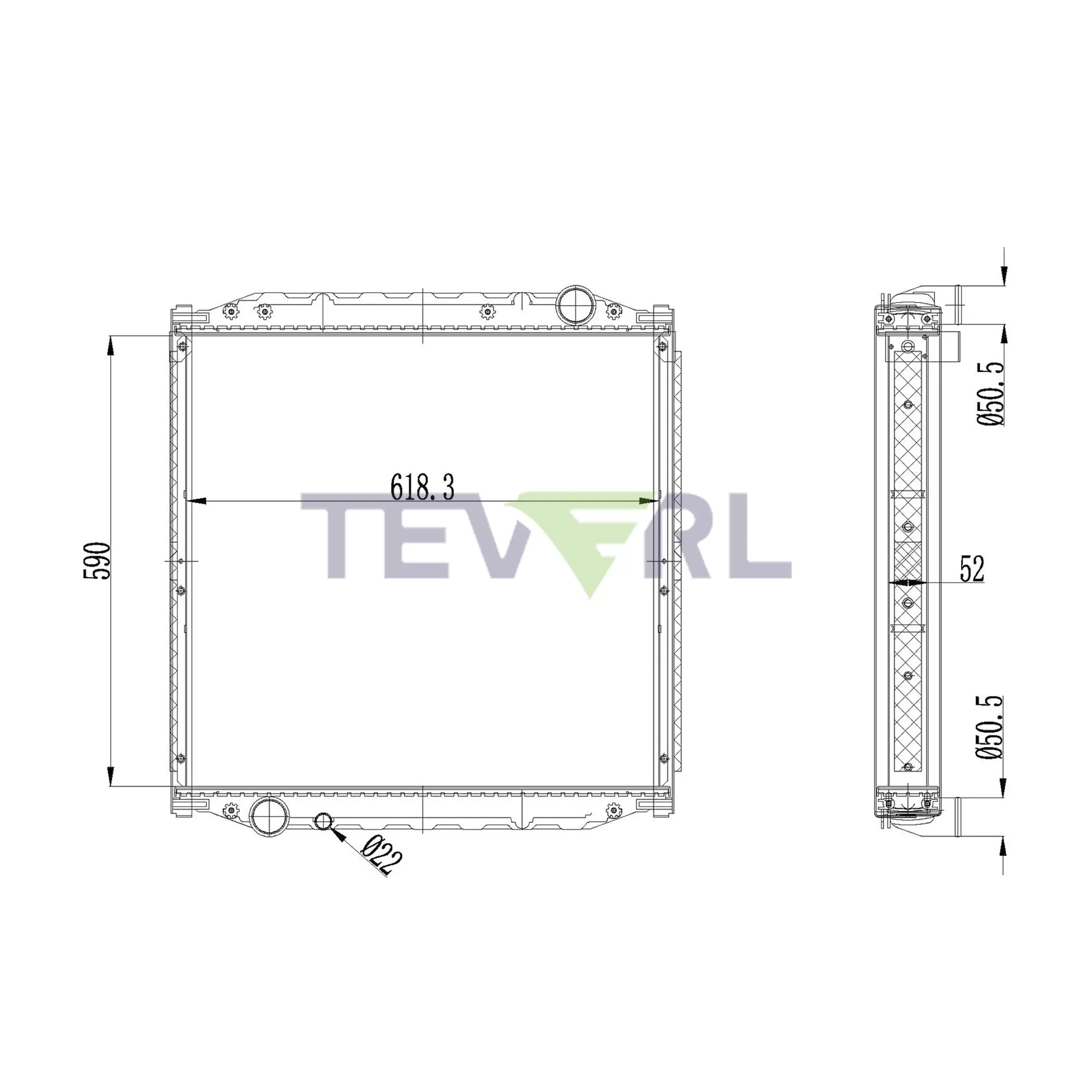 10901001 MAN Radiator