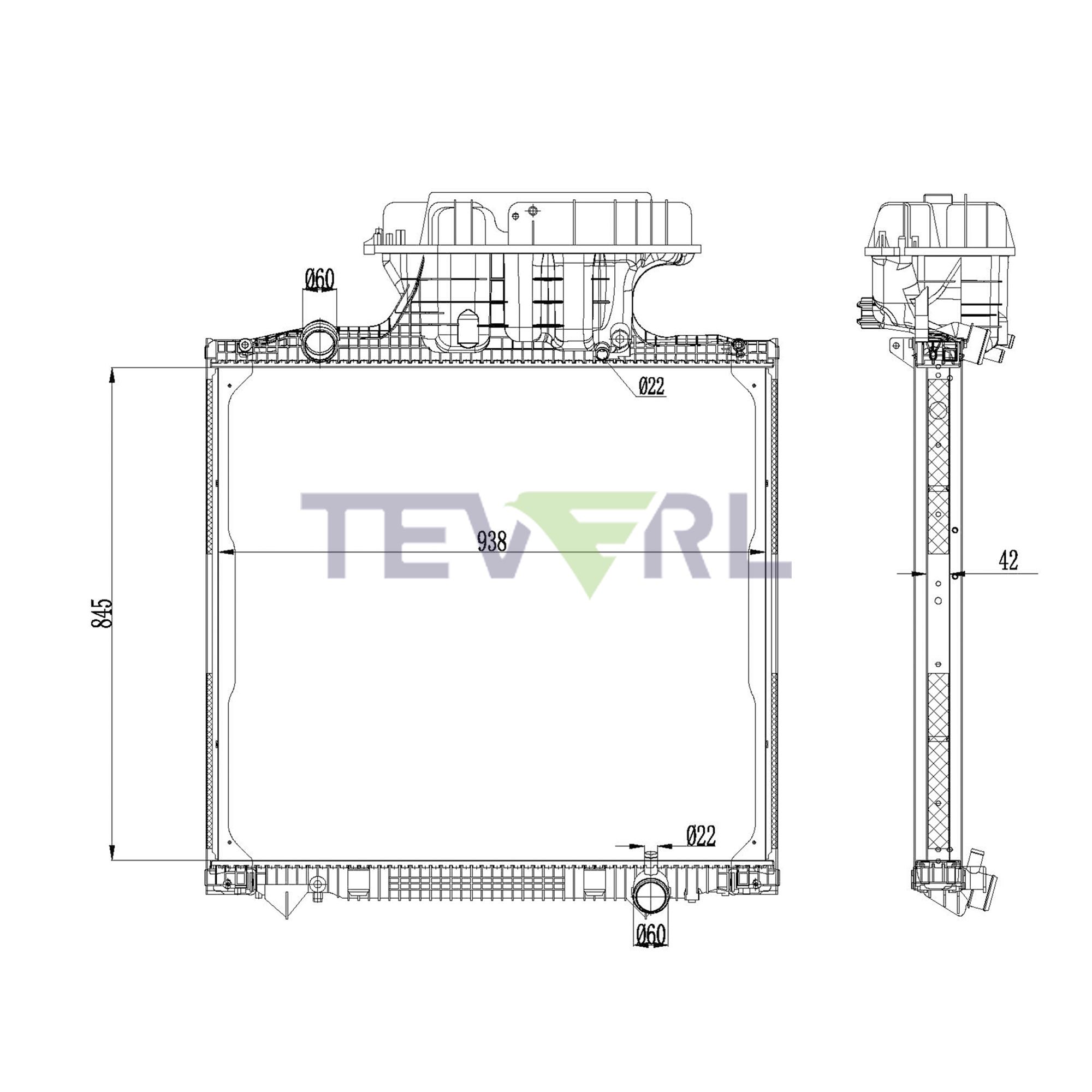 10901004 MAN Radiator