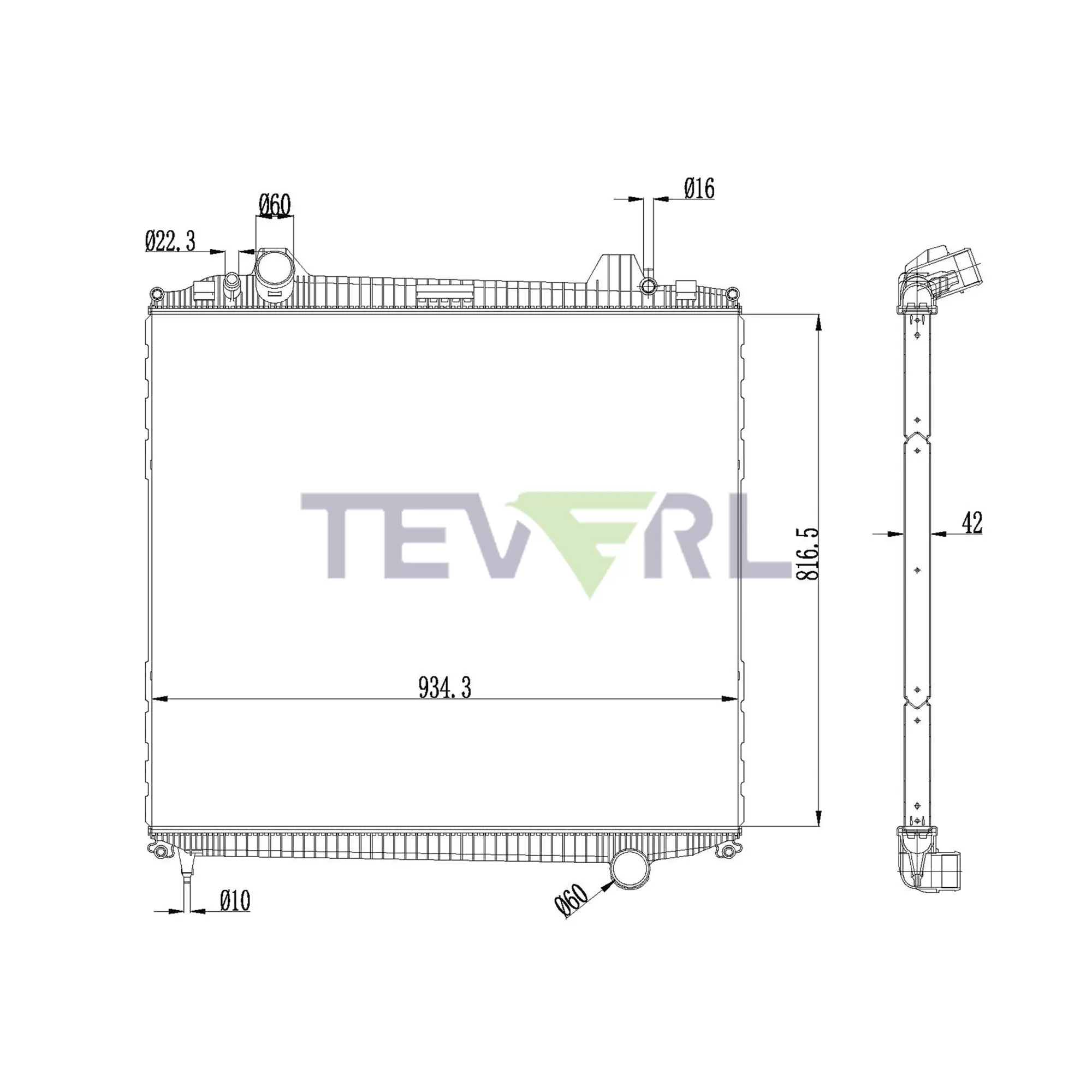 10901011 MAN Radiator