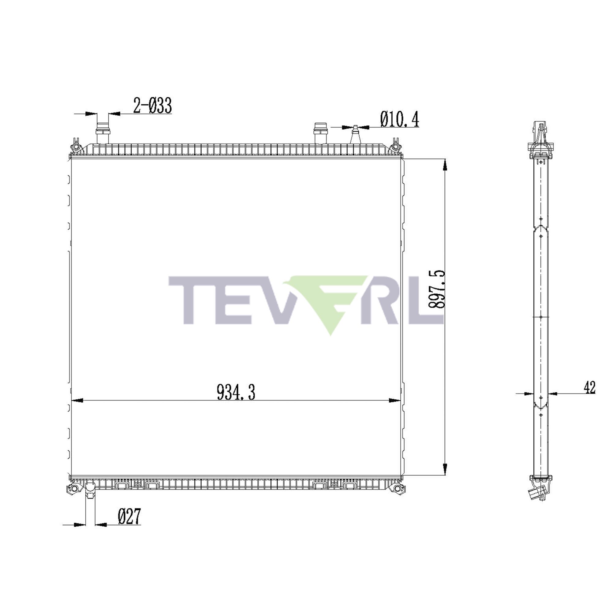 10901025 MAN Radiator