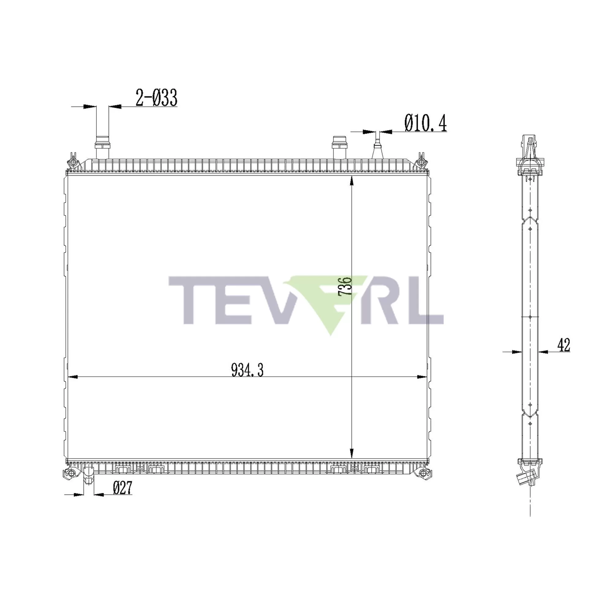 10901026 MAN Radiator