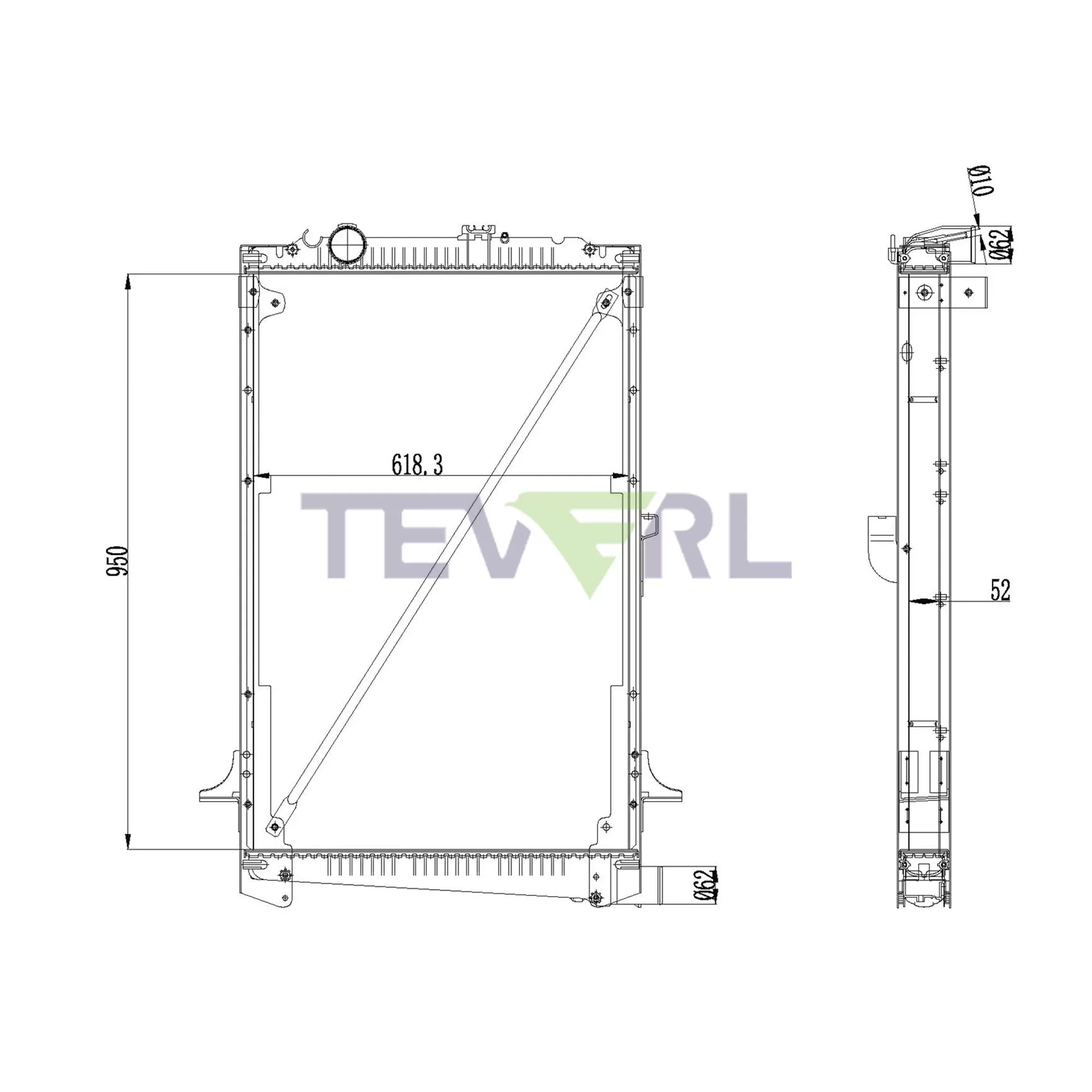 11301015 Daf Radiator