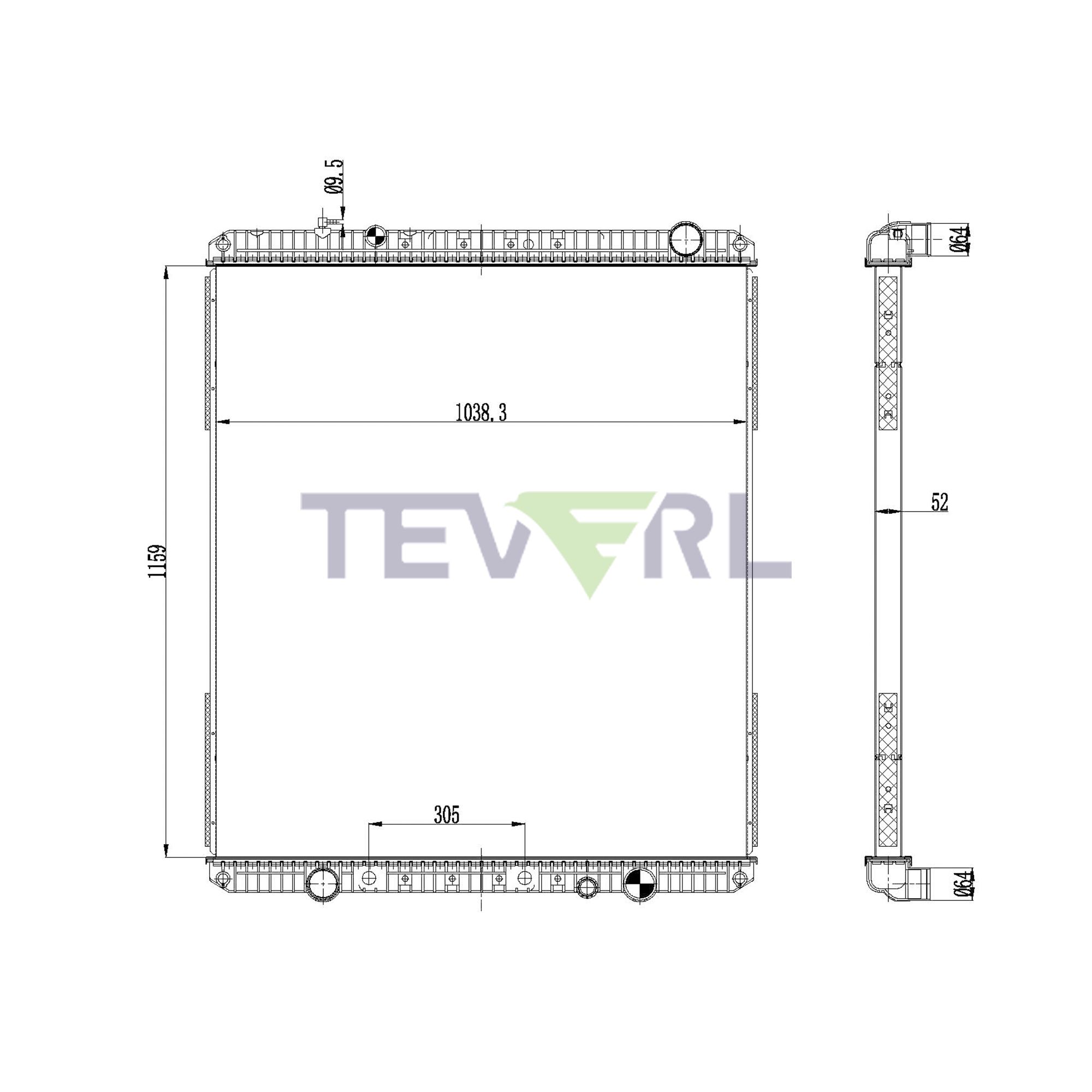 10101073 Freightliner Radiator