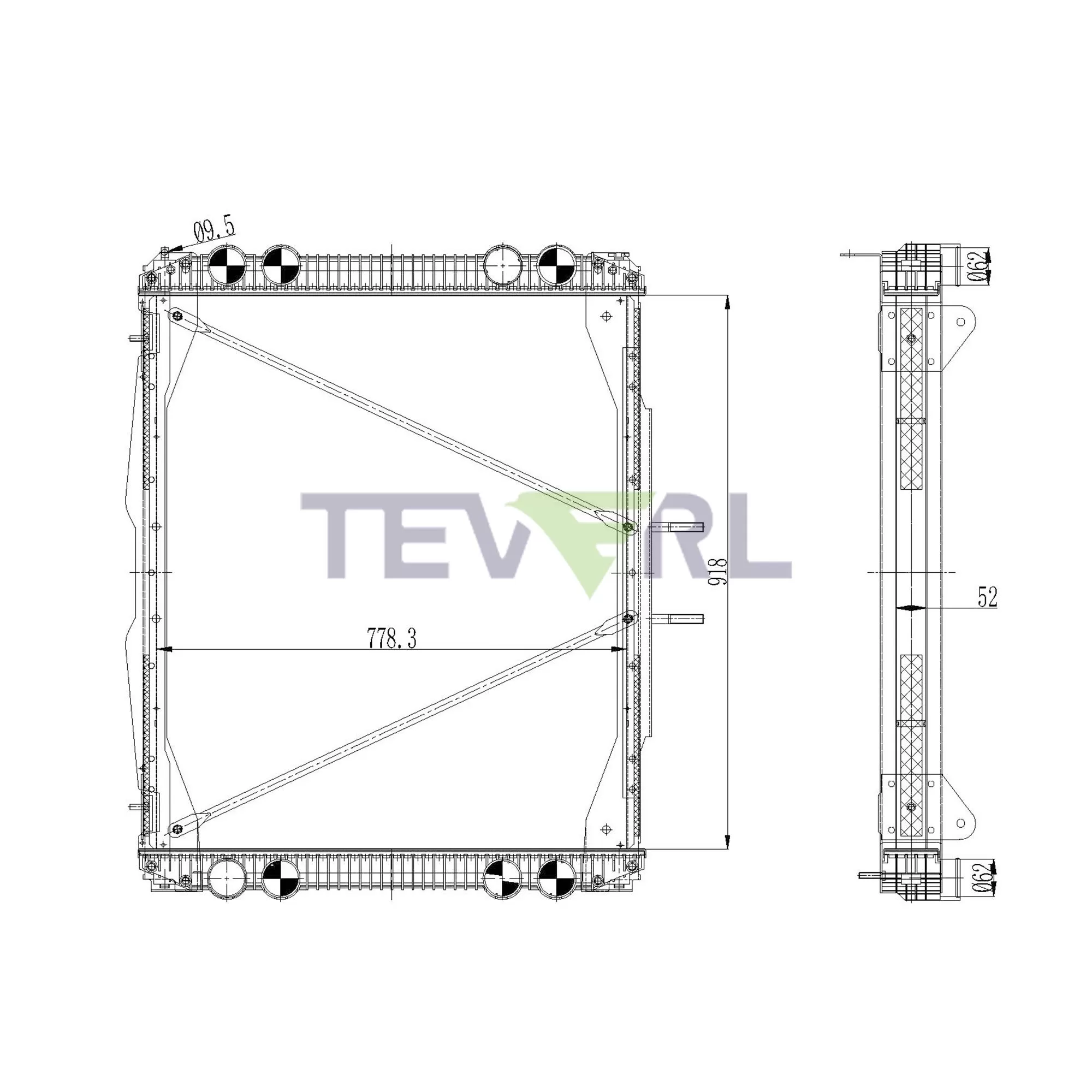 10101007 Freightliner Radiator