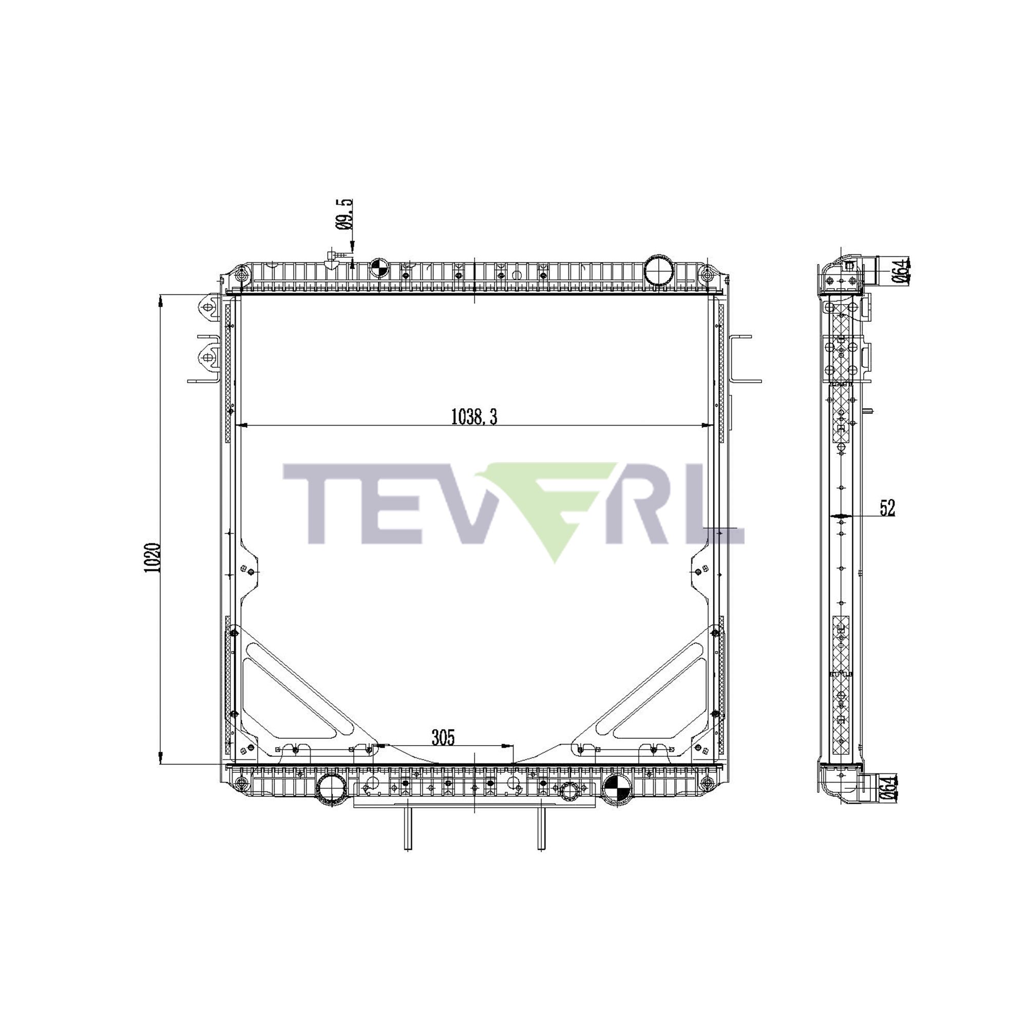 10101062 Freightliner Radiator