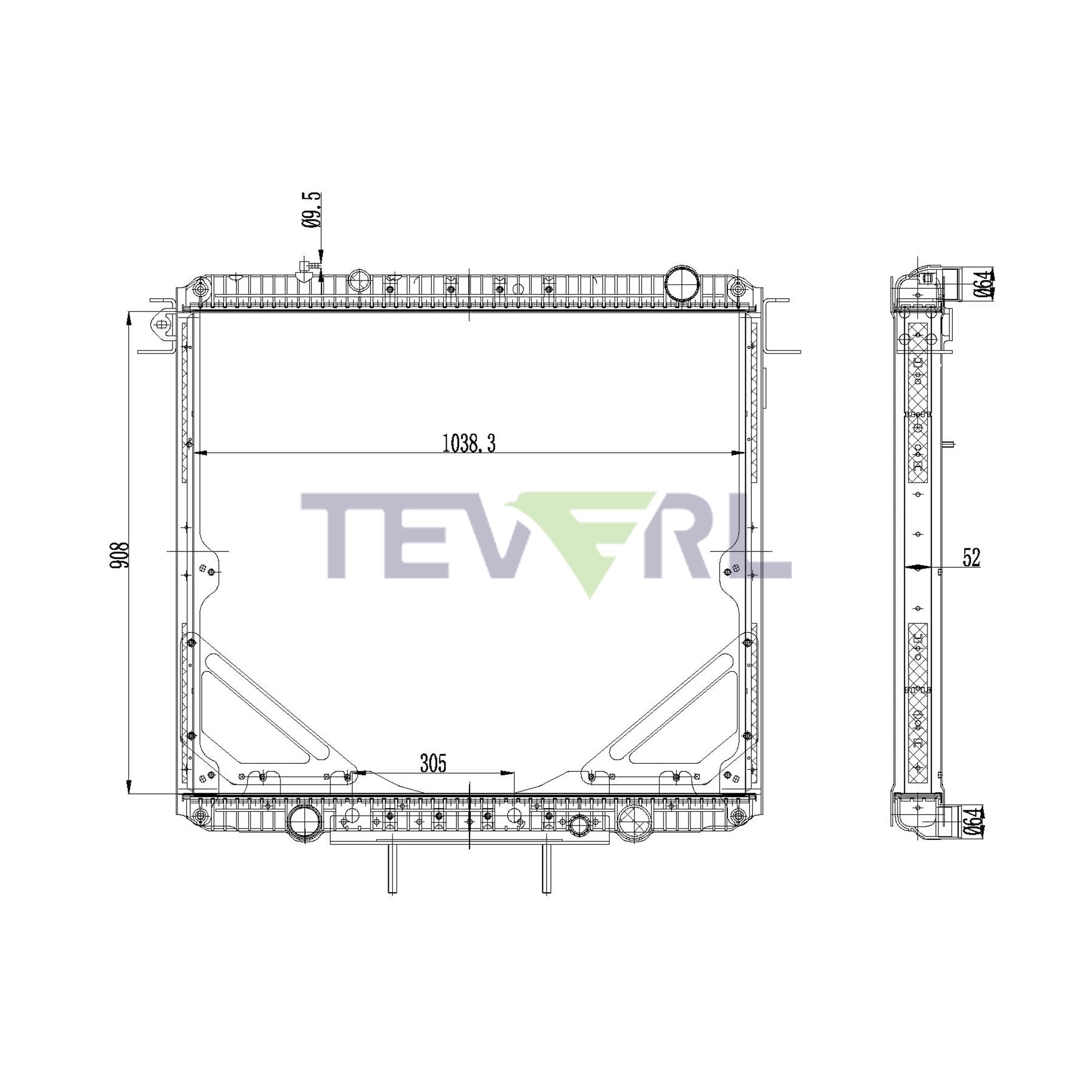 10101074 Freightliner Radiator