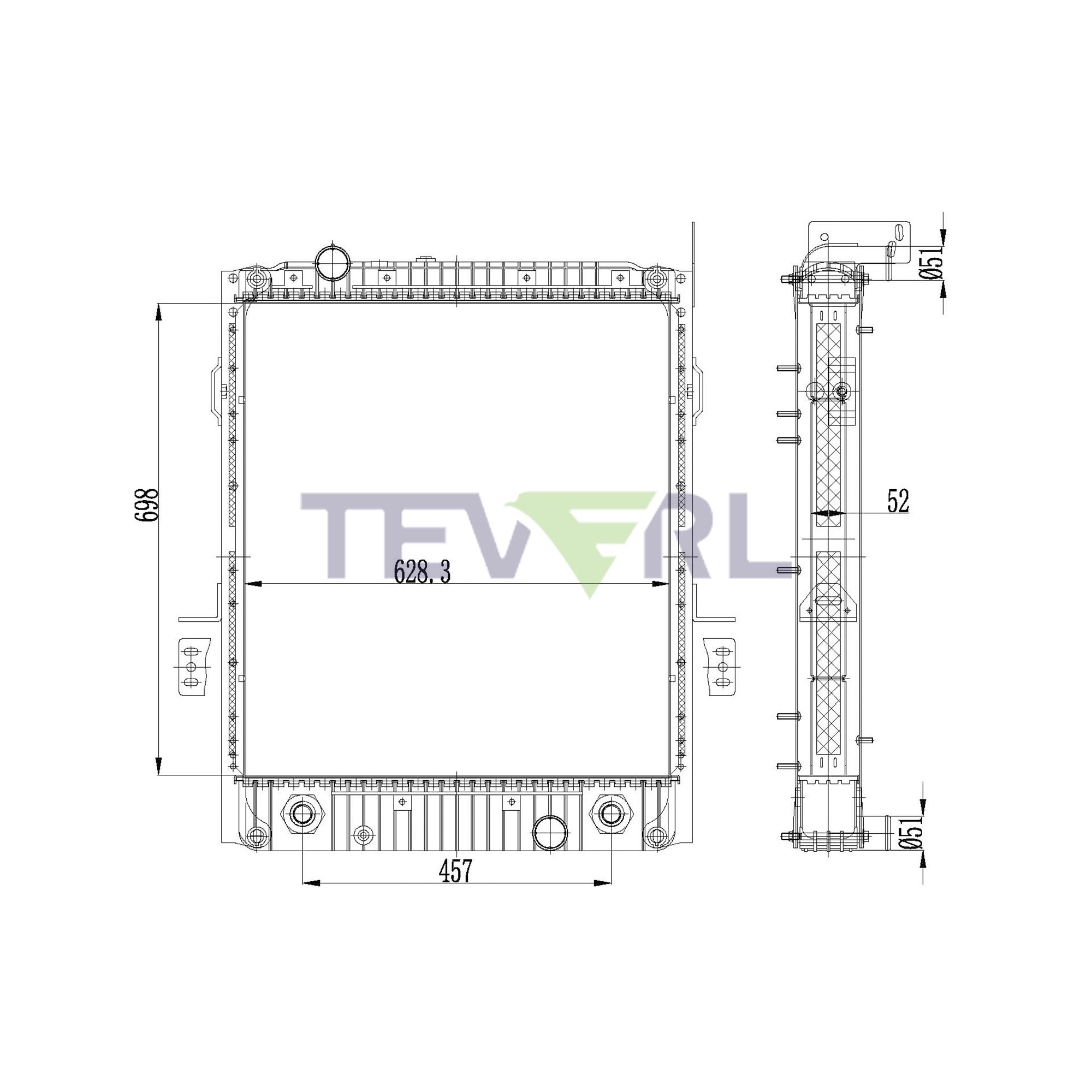 10101075 Freightliner Radiator