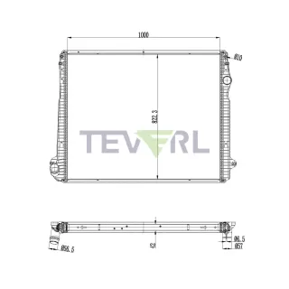 10801021 Scania L G P R S Euro 6 Radiator with frame