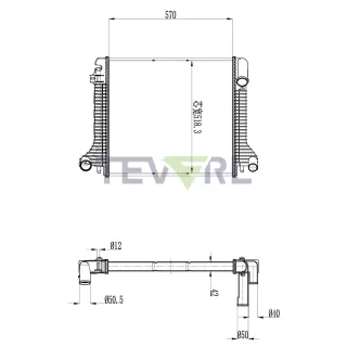 10701033 Mercedes Benz Atego Radiator A9735000803