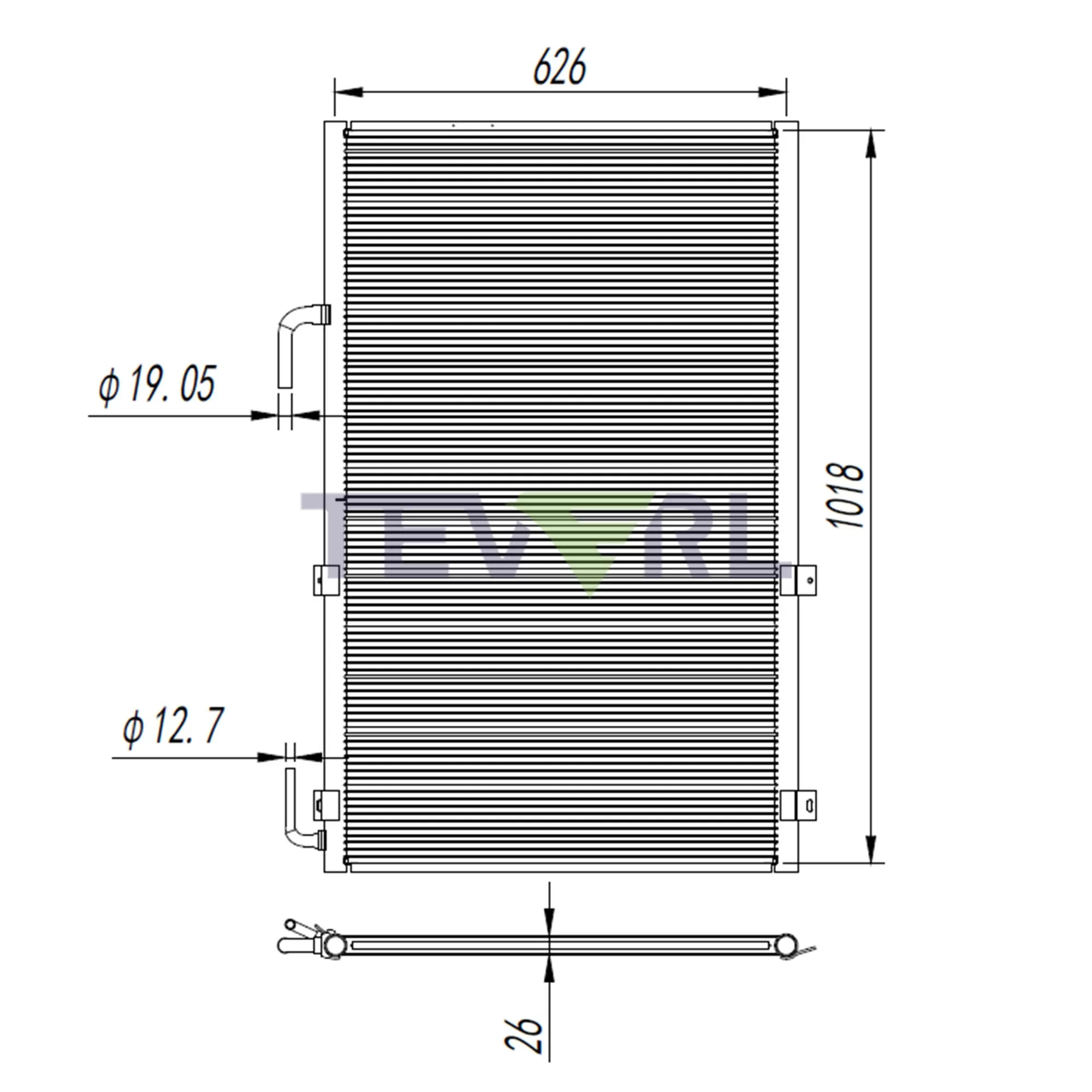 30125003 REFRIGERATOR CONDENSER